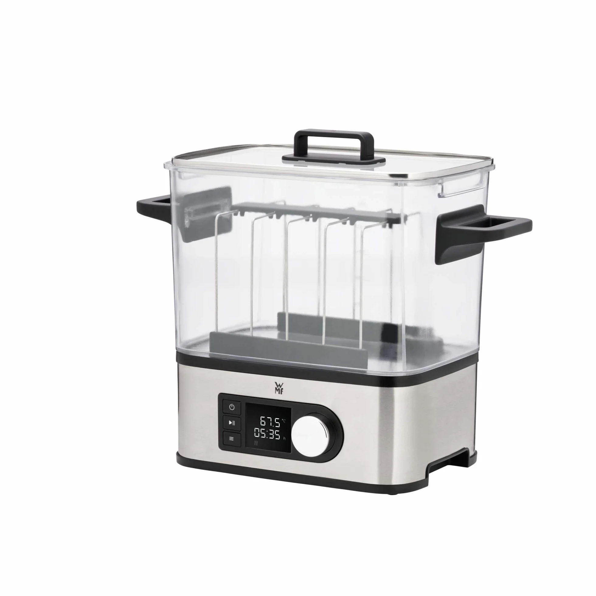 WMF Lono - Cocedora al vacio baja temperatura (entre 35º y 90º), 2 en 1, cocina al vacío y olla de cocion lenta, cocina profesional, tanque 6 l de TRITAN libre de BPA
