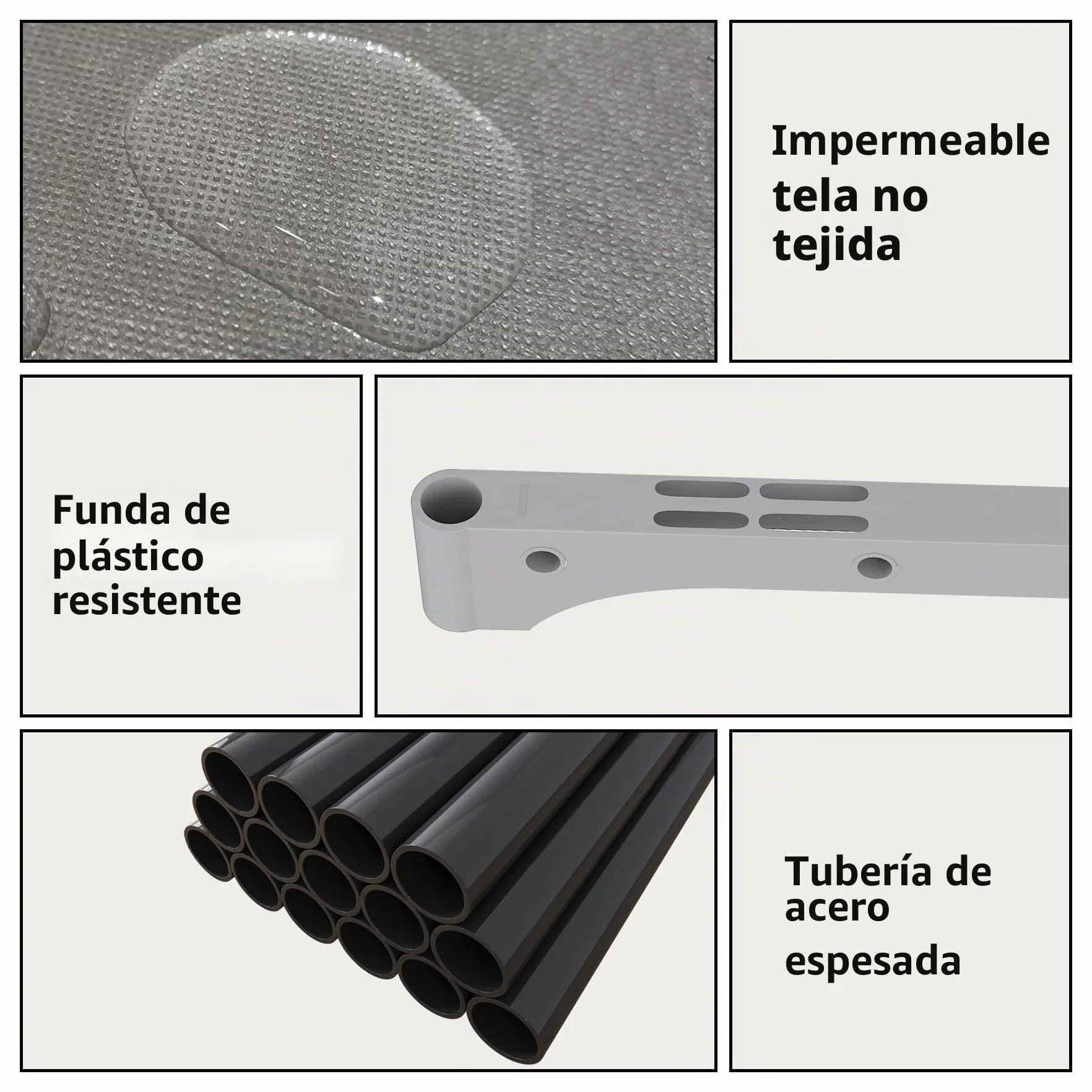 JIUYOTREE Organizador de Almacenamiento de Armario 9 Cubos Modulares Estantería Duradera Gran Capacidad Gris