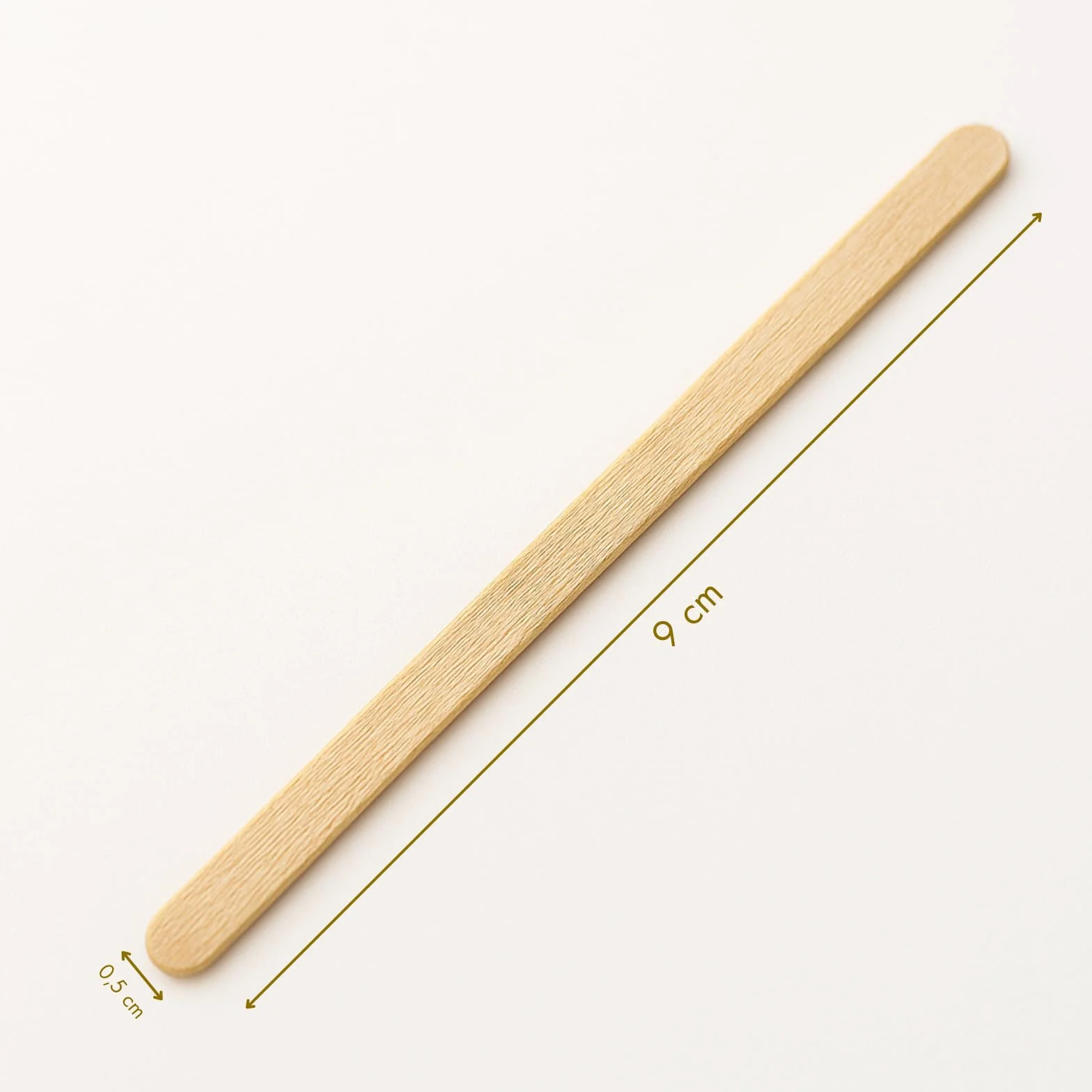 Dohe Horeca - Palitos de Madera Remover Café (500 uds.) - Tamaño 9 cm, Biodegradables y Reciclables, Higiénicos con Papel Protector, Batir Café, Té, Leche y Bebidas Calientes