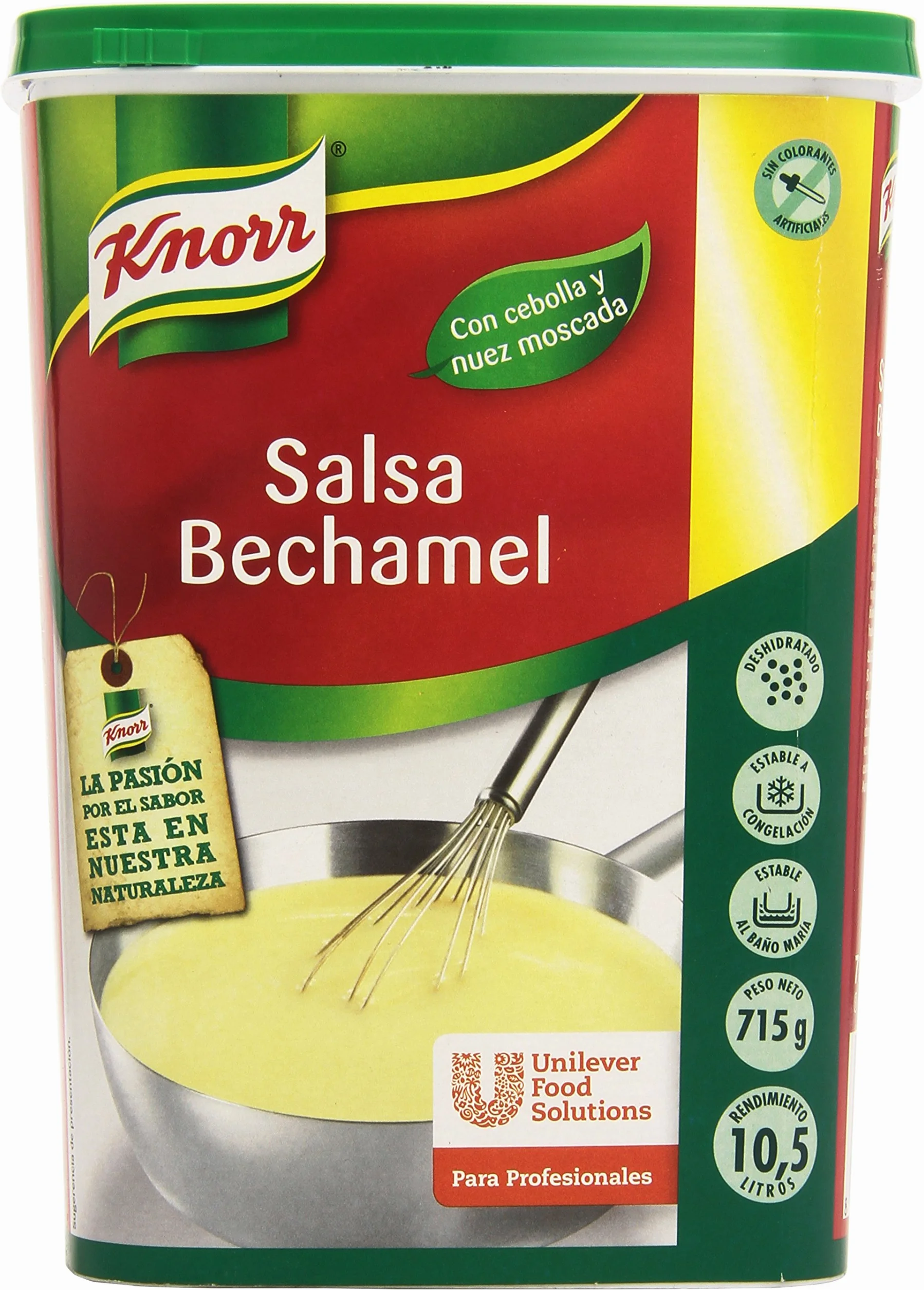 Knorr Salsa Bechamel Con cebolla y nuez moscada 715 g