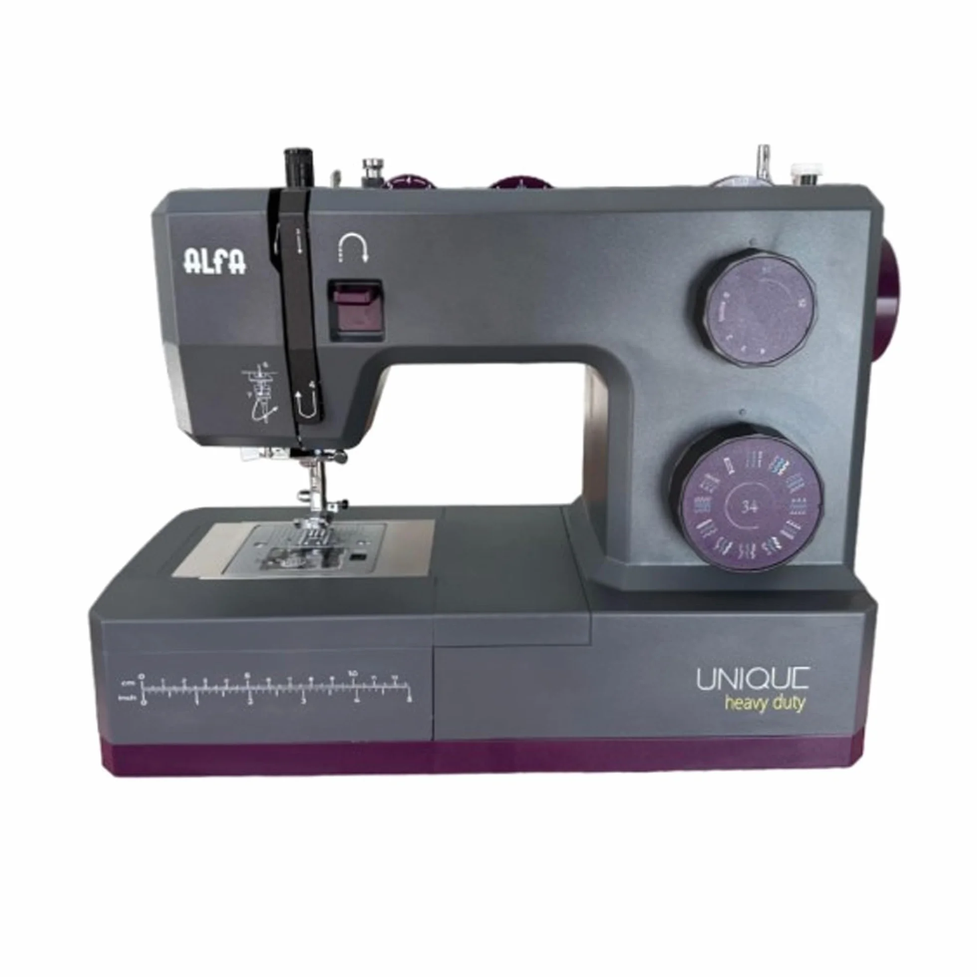Máquina de coser Unique heavy duty, 100 W, Servomotor, Máximo rendimiento 1100 ppm, Base metálica