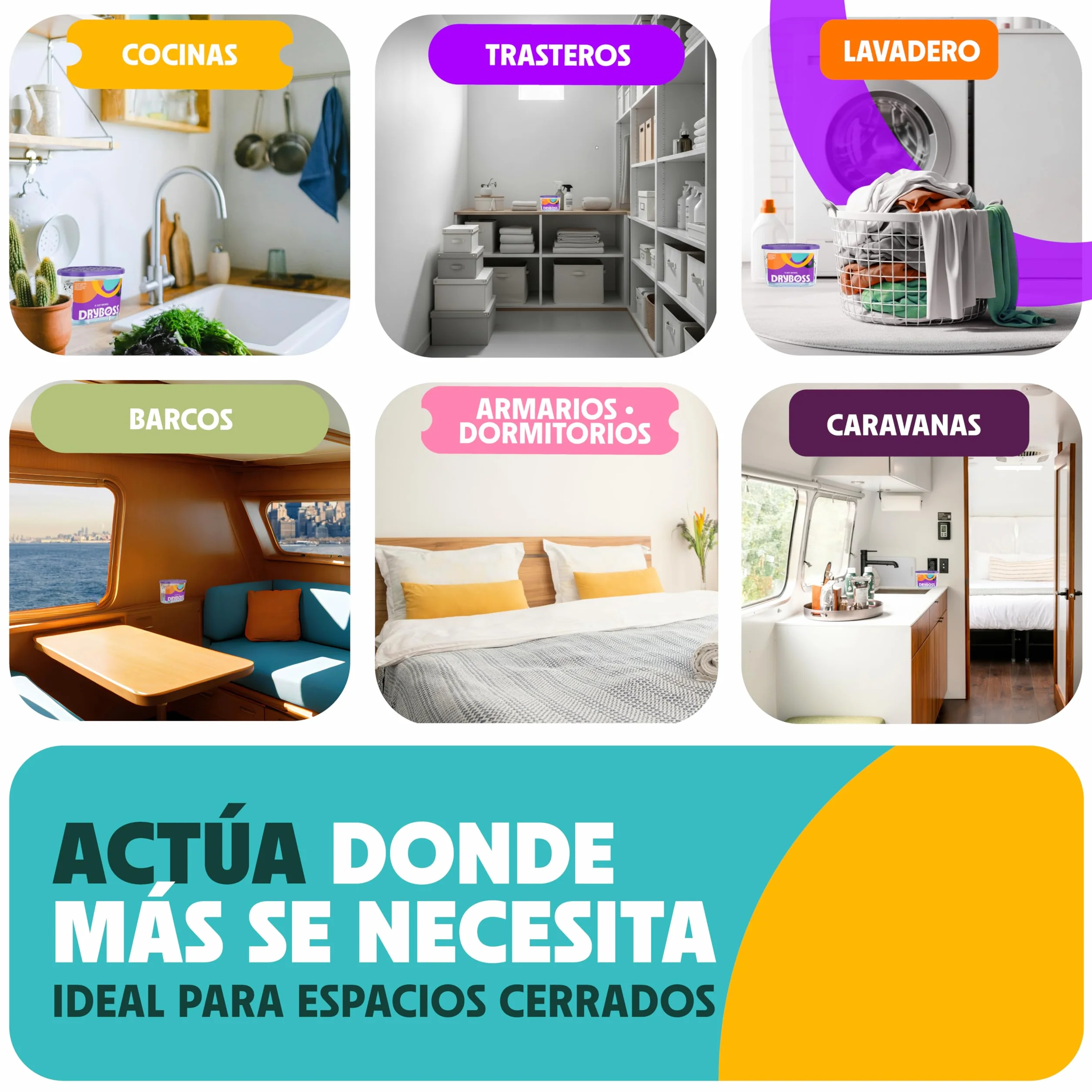 Pack x 10 Deshumidificador Absorbente Anti Humedades de Armarios, Interior Casa, Cajones, Habitacion, Pared, Coche. Quita Olores y Absorbe Humedades. Previene Condensación. Antihumedad