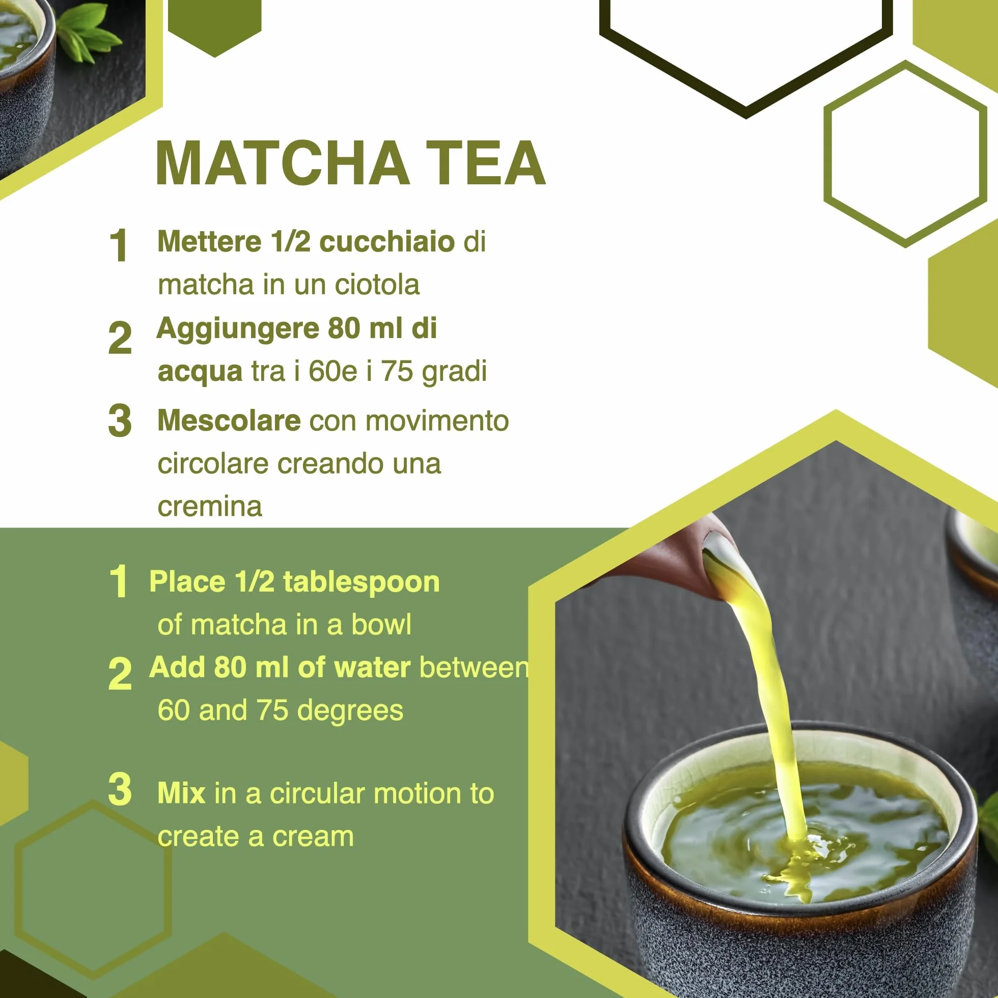 ERBOTECH Matcha BIO Polvo Té Verde Japonés Orgánico 100 g Multivitamínico Natural