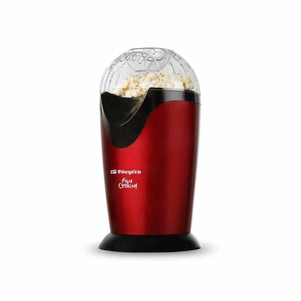 Orbegozo PA 4300 Palomitero portátil sin aceite 1000 W Rojo Metalizado