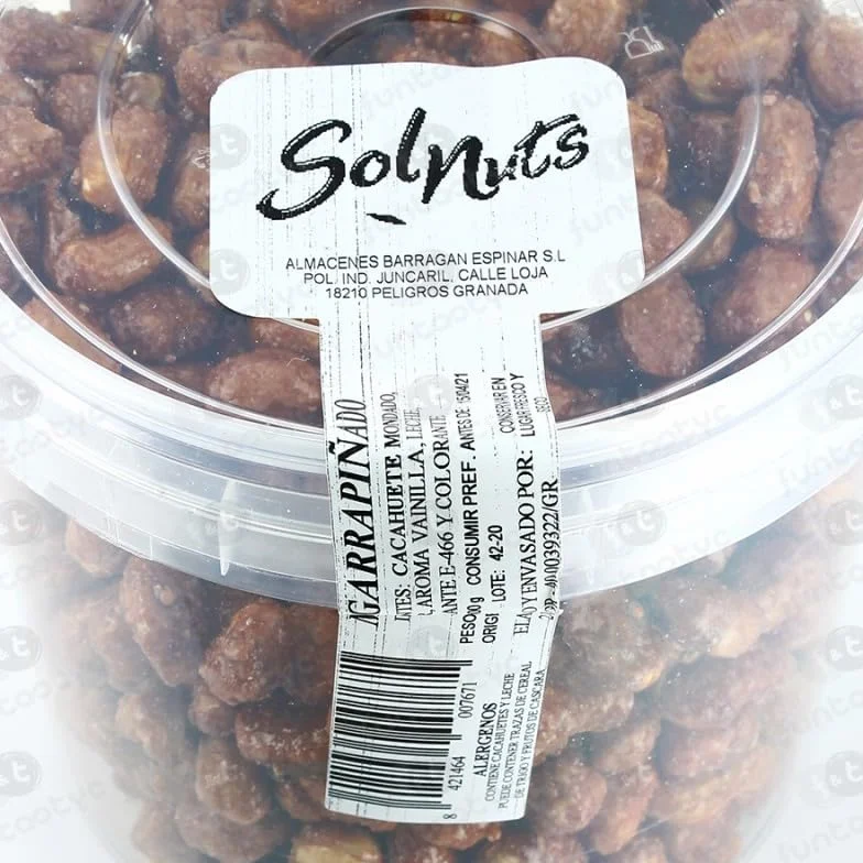 Solnuts Cacahuete garrapiñado 1Kg Maní garrapiñado dulce