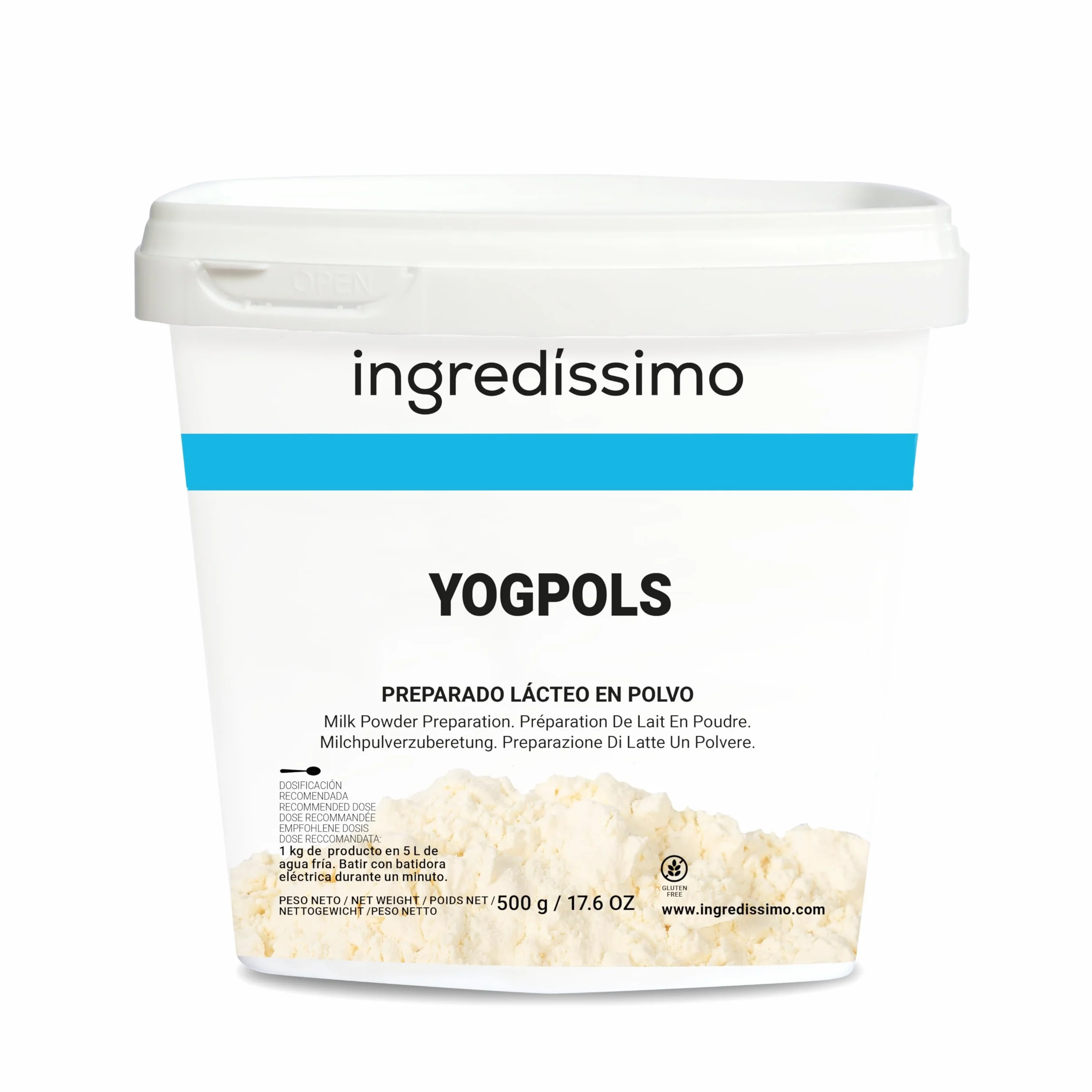 Yogpols 500g Yogur en Polvo Deshidratado Sabor Intenso Control Humedad