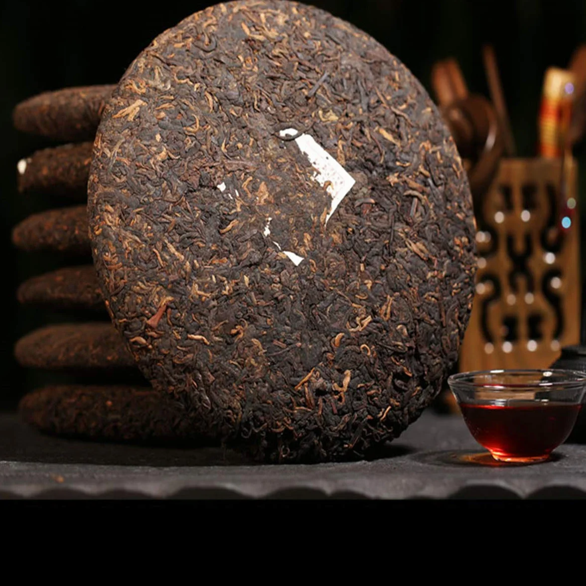 Té Pu-erh de Yunnan 357g Puerh Ripe Tea Cocido