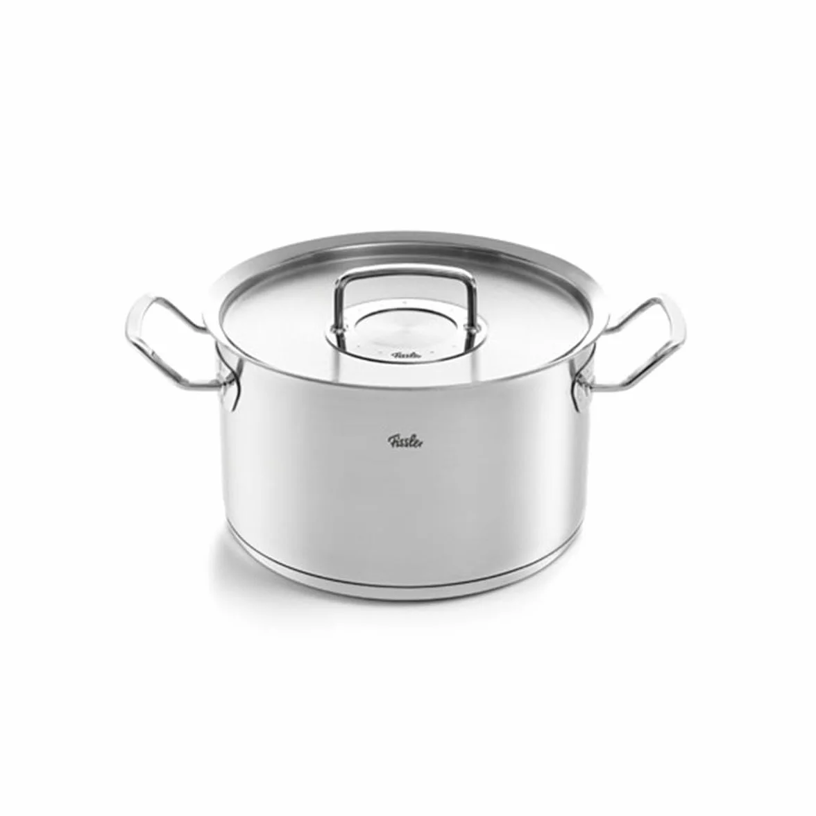 Fissler Original-Profi Collection Olla de 6,3 L y 24 cm de diámetro, acero inoxidable, con tapa de metal, escala de medición interior, inducción