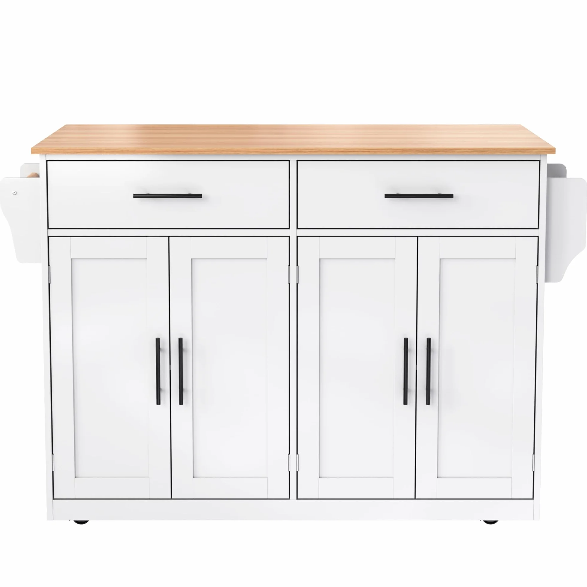 Isla de Cocina Armario de Cocina con Encimera con Tablero Plegable, 120 x 46 (70) x 91 cm, con Ruedas y Patas de Madera Intercambiables, Independiente, Azul Cielo, Moderno