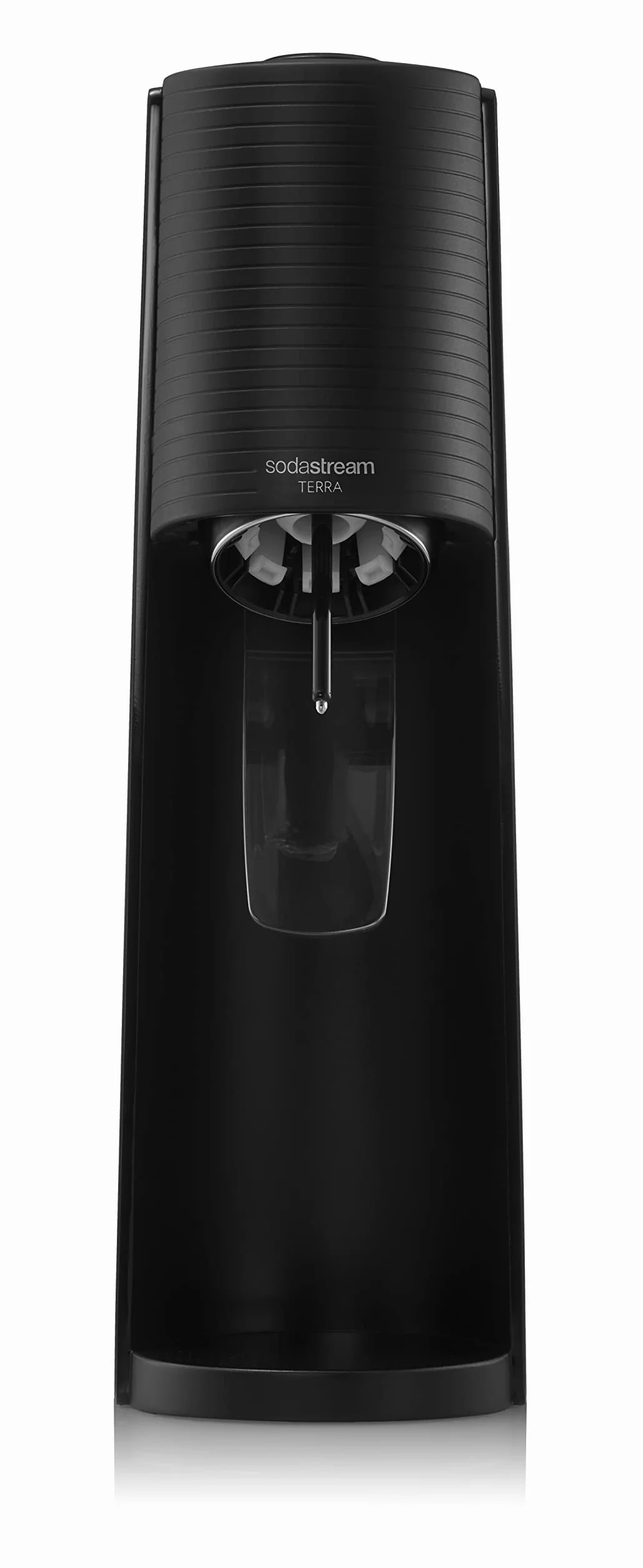 SodaStream Terra Gasador Value Pack x2 con 2 botellas de 1L aptas para lavavajillas y 1 cilindro CO2 Quick Connect, negro mate