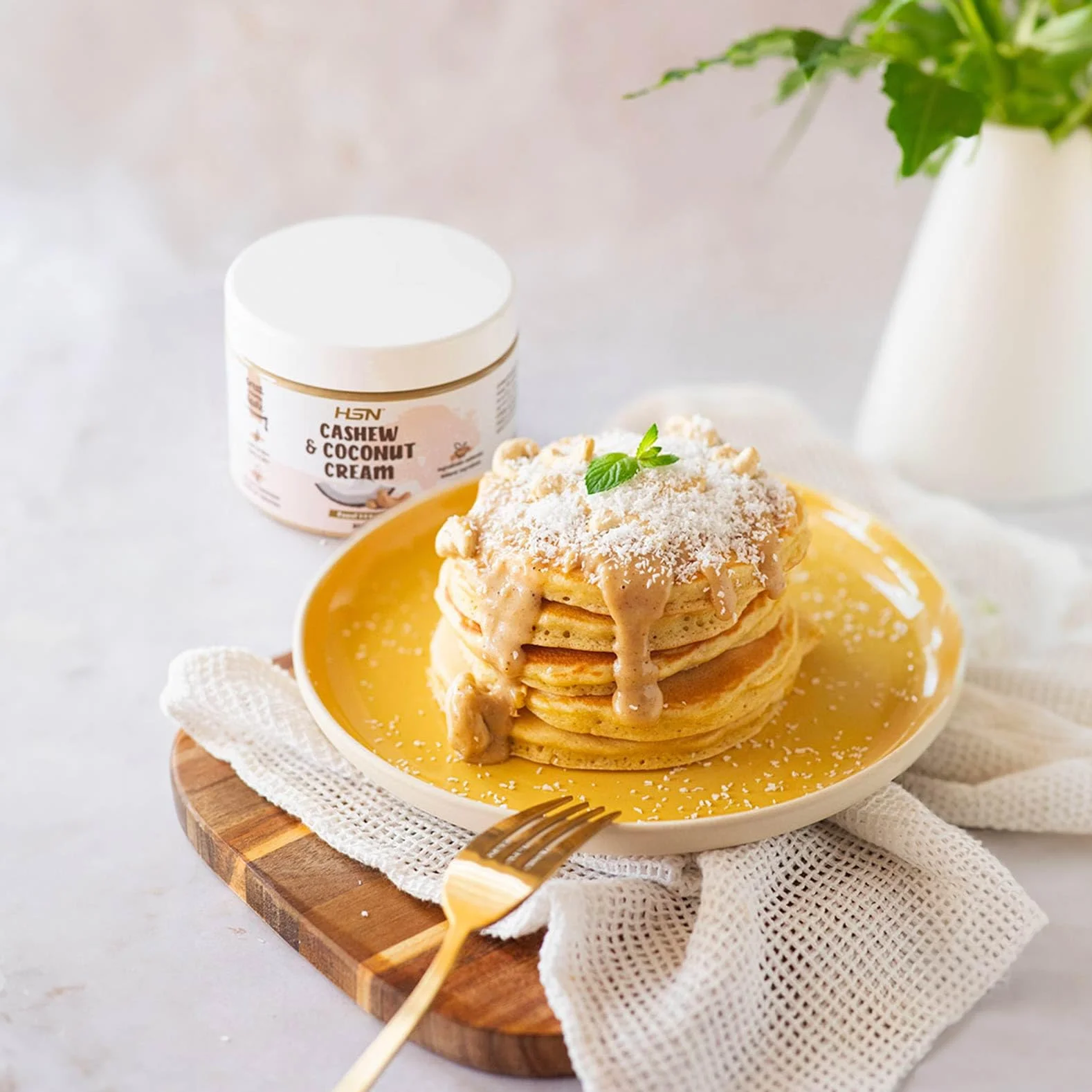 Crema de Anacardo y Coco 500g Natural con Sal Rosa del Himalaya Vegana