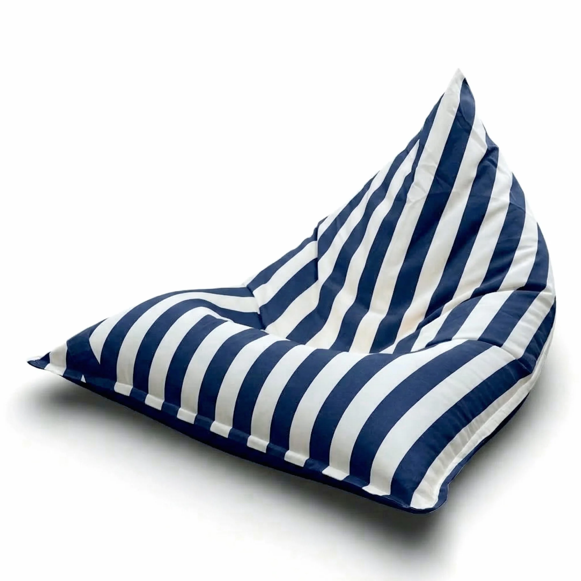 Aiire Puff Exterior Jardín con Relleno Incluido - Tejido Olefina Premium, Desenfundable y Lavable - Sofá Exterior para Playa, Terraza o Piscina - Puff Gigante XXL Azul