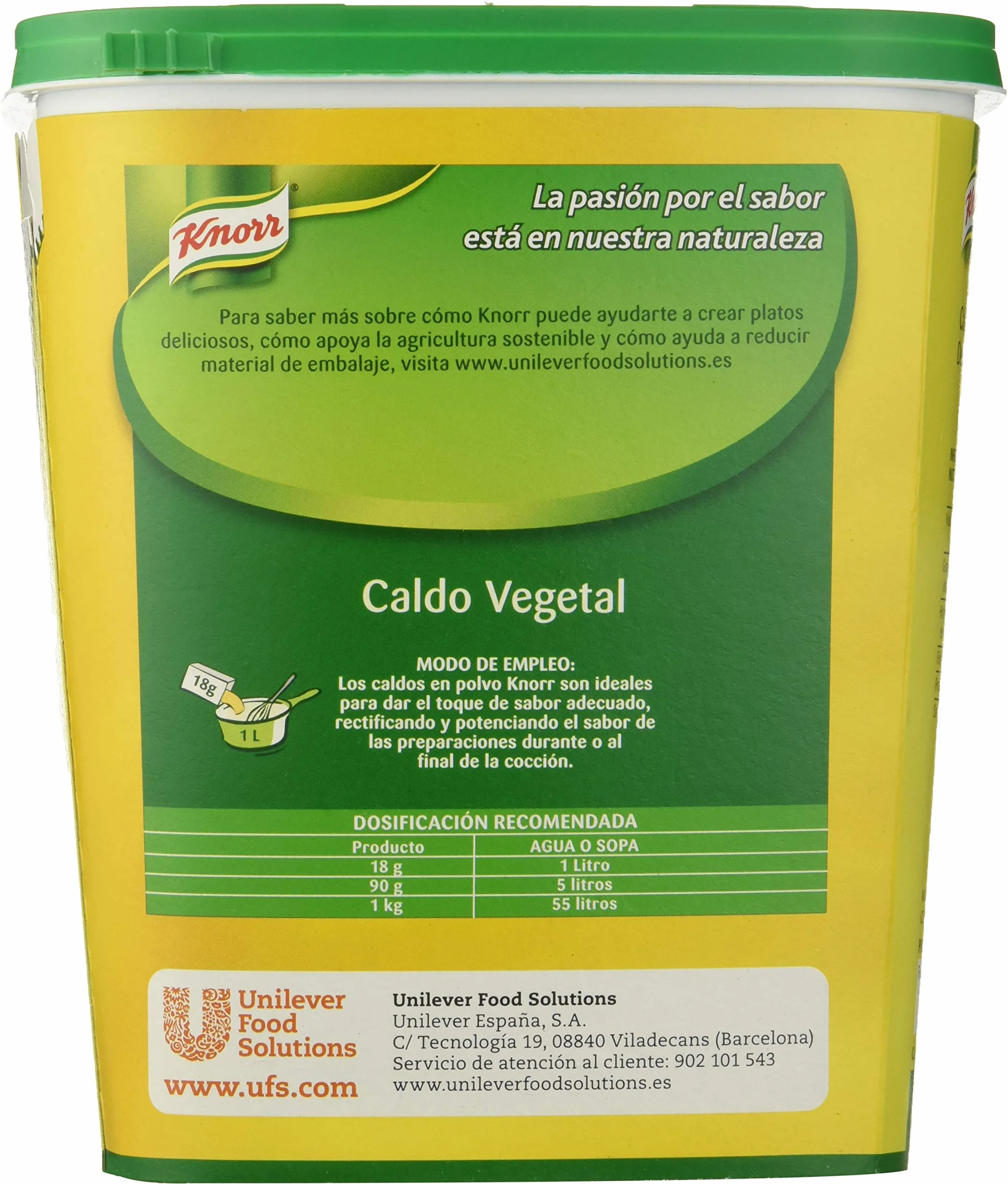 Knorr Caldo vegetal en polvo 1 Kg