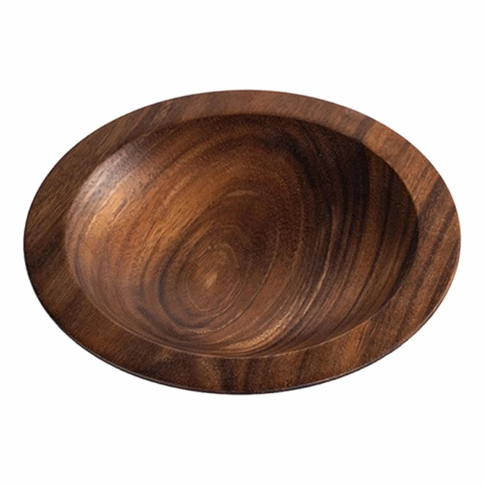 Ensaladera de Madera de con y Diseño Elegante Bol para Servir Frutas Recipiente para Preparación de Comidas Apto para, S