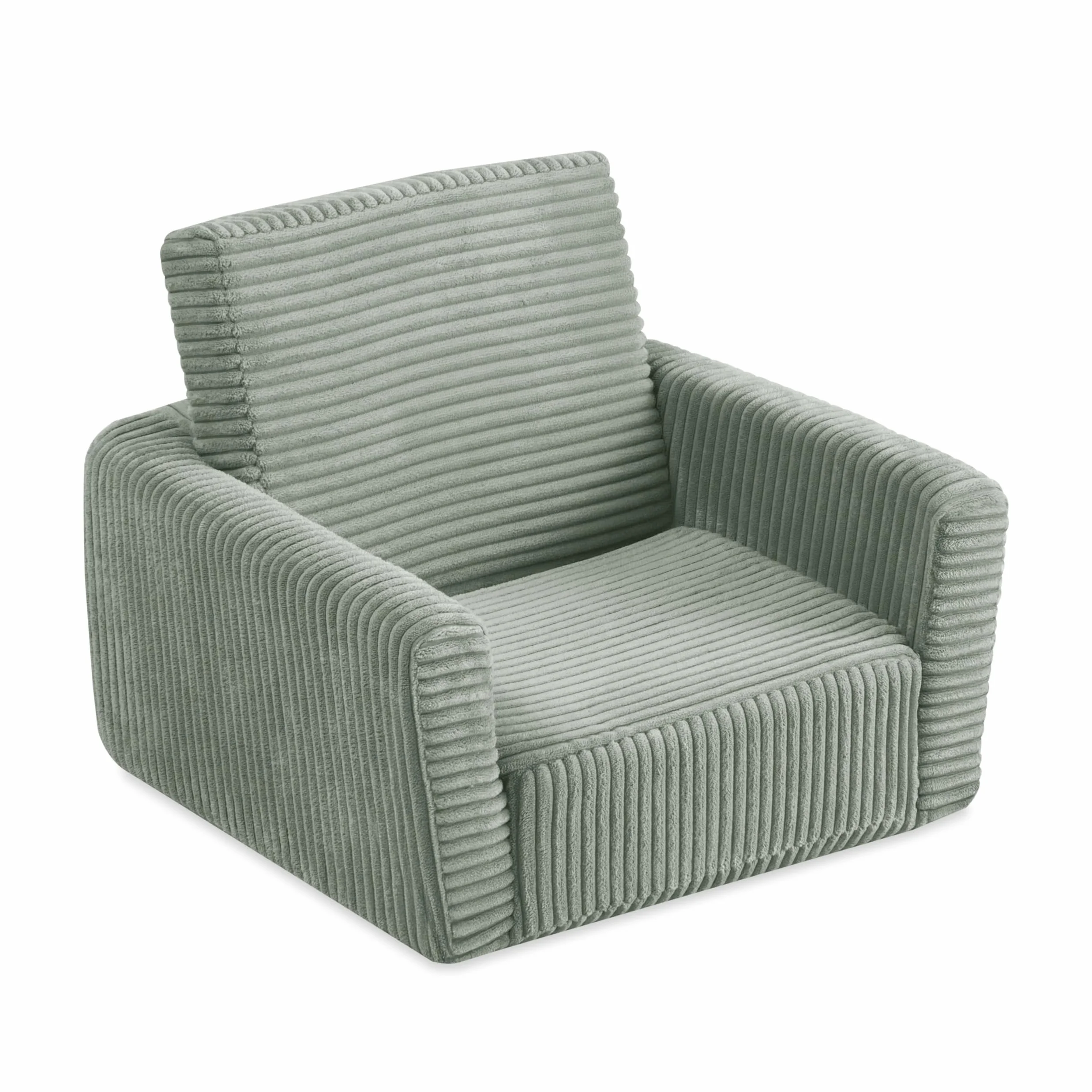 MISIOO Sillón infantil CUBIE de pana, sillón plegable para niños y bebé, suave sillón para habitación infantil, plegable para tumbarse, pequeño sillón para bebés
