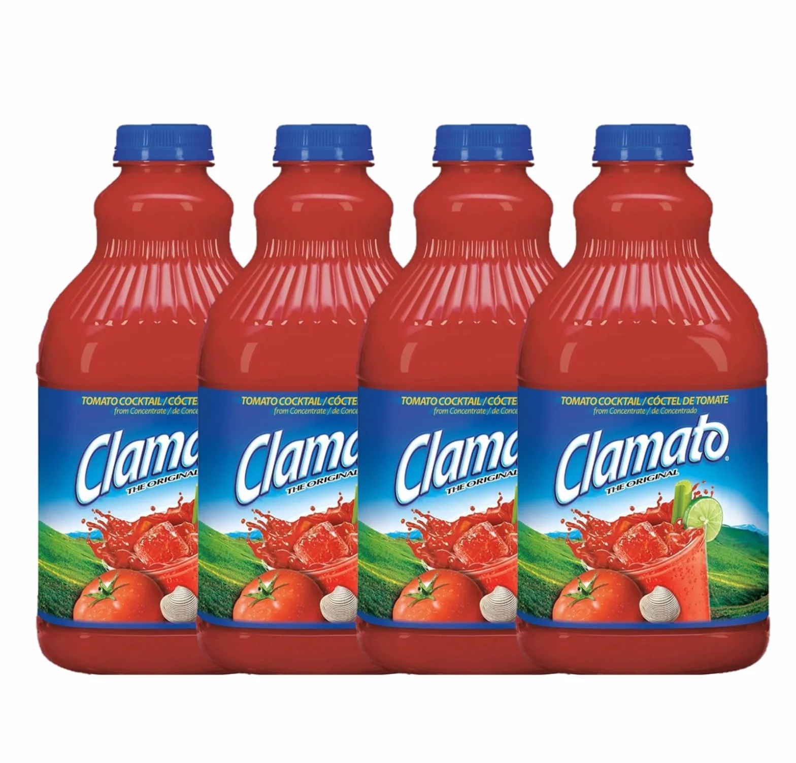 Clamato Cóctel de Tomate Concentrado 4 uds x 946 ml