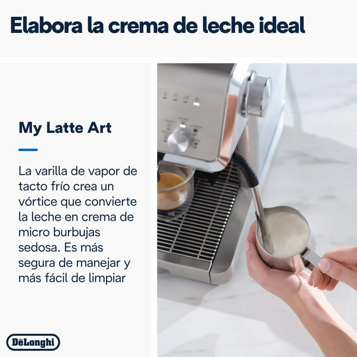 De'Longhi La Specialista Opera EC9555.M, Máquina de Café Espresso con Molinillo Integrado, Función Cold Brew, Incluida Varilla para Espumar Leche, Incluye Accesorios Welcome Set, 1550W, Metal