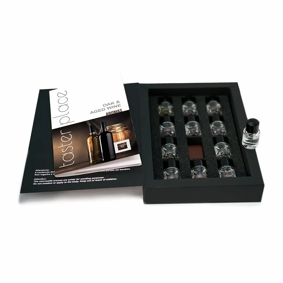 TASTERPLACE Aroma Set – Oak And Aged Wine – English – for Sommeliers – for Wine Lovers – Tasting Tool