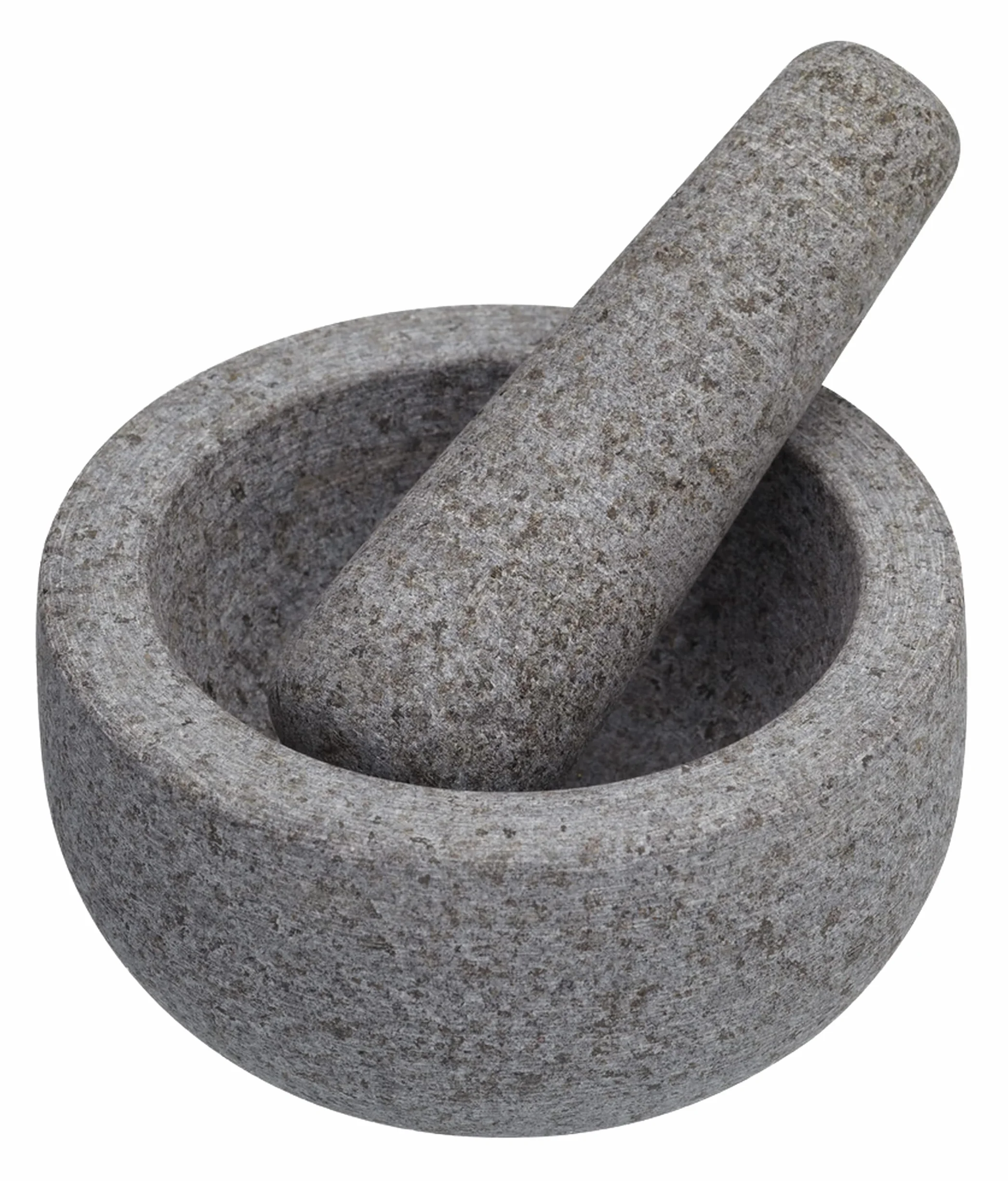 MasterClass, Mortero, Juego de mortero de granito no poroso, 12 x 9 cm, Gris