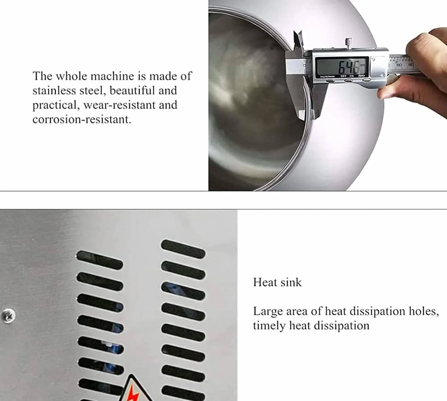 TAHALI Máquina de grageas eléctricas, máquina de grageas de 110v 220v 280w 3-6 kg/H 520 RPM máquina de grageas para Chocolate, máquina de Chocolate Comercial