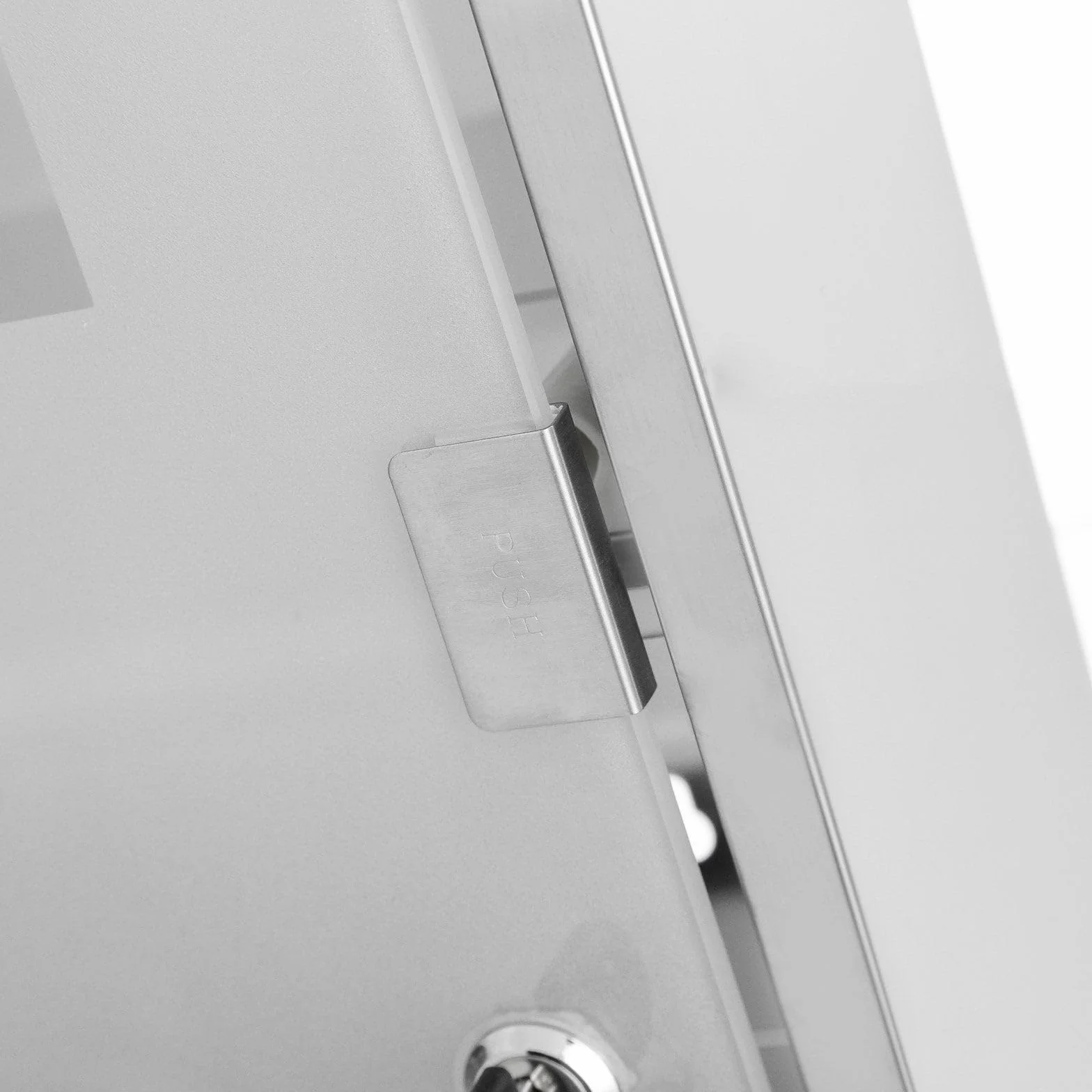 Armario de baño botiquín acero inoxidable cristal 30x12x45 cm plateado