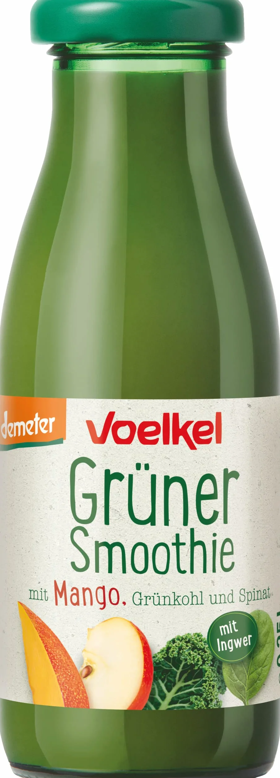 Smoothie Verde de Mango, Kale y Espinacas Bio Voelkel 250ml