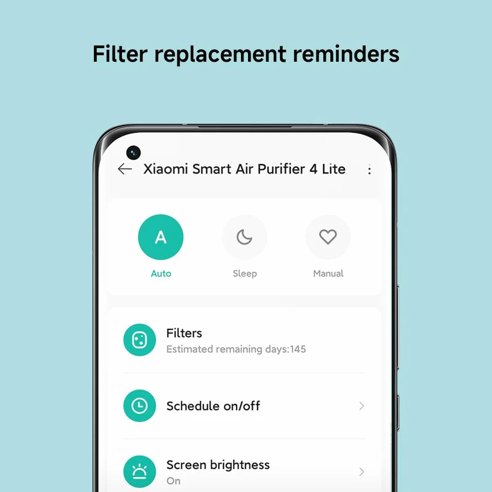 Xiaomi Smart Air Purifier 4 Lite, Filtro HEPA 3-en-1 H13, elimina 99,97% partículas, 43㎡, PM2.5, modo auto, control vocal Alexa y Google, silencioso dormitorio oficina