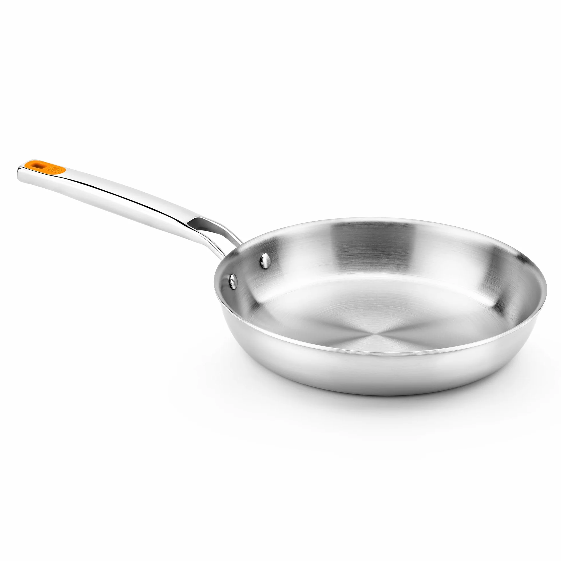Sartén Tricapa Inox 18 cm Apto Inducción Mango Remachado