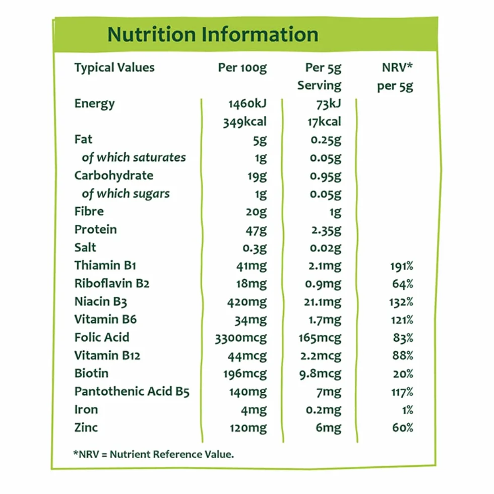 Engevita Copos de Levadura Nutricional Vegana con Vitamina B12, 100 g Paquete de 3