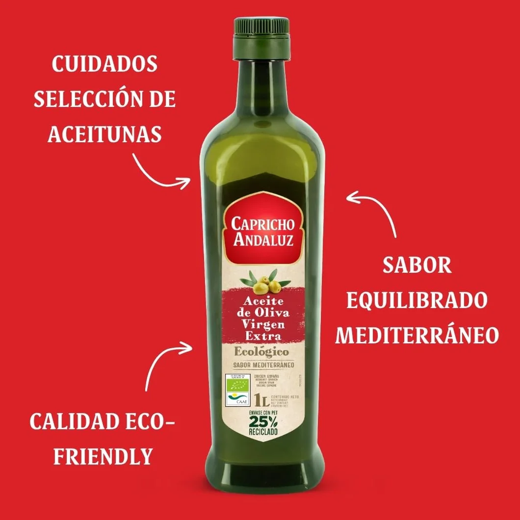 Capricho Andaluz Aceite de Oliva Virgen Extra Ecológico 1L