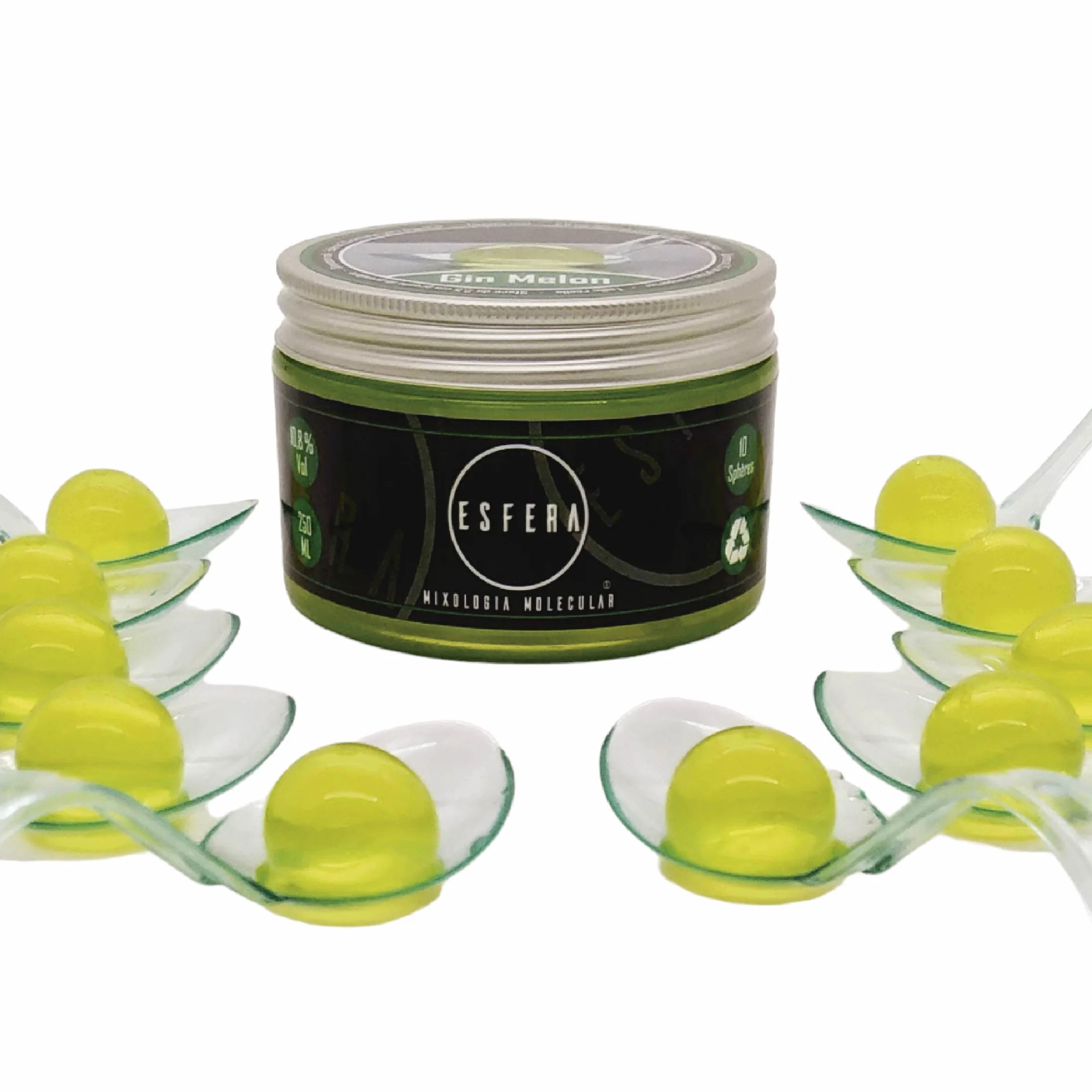 Esfera Mixología Molecular Kit Esferificaciones con Alginato de Sodio 5 Sabores Cocteleria Gin Tonic Regalo Gourmet