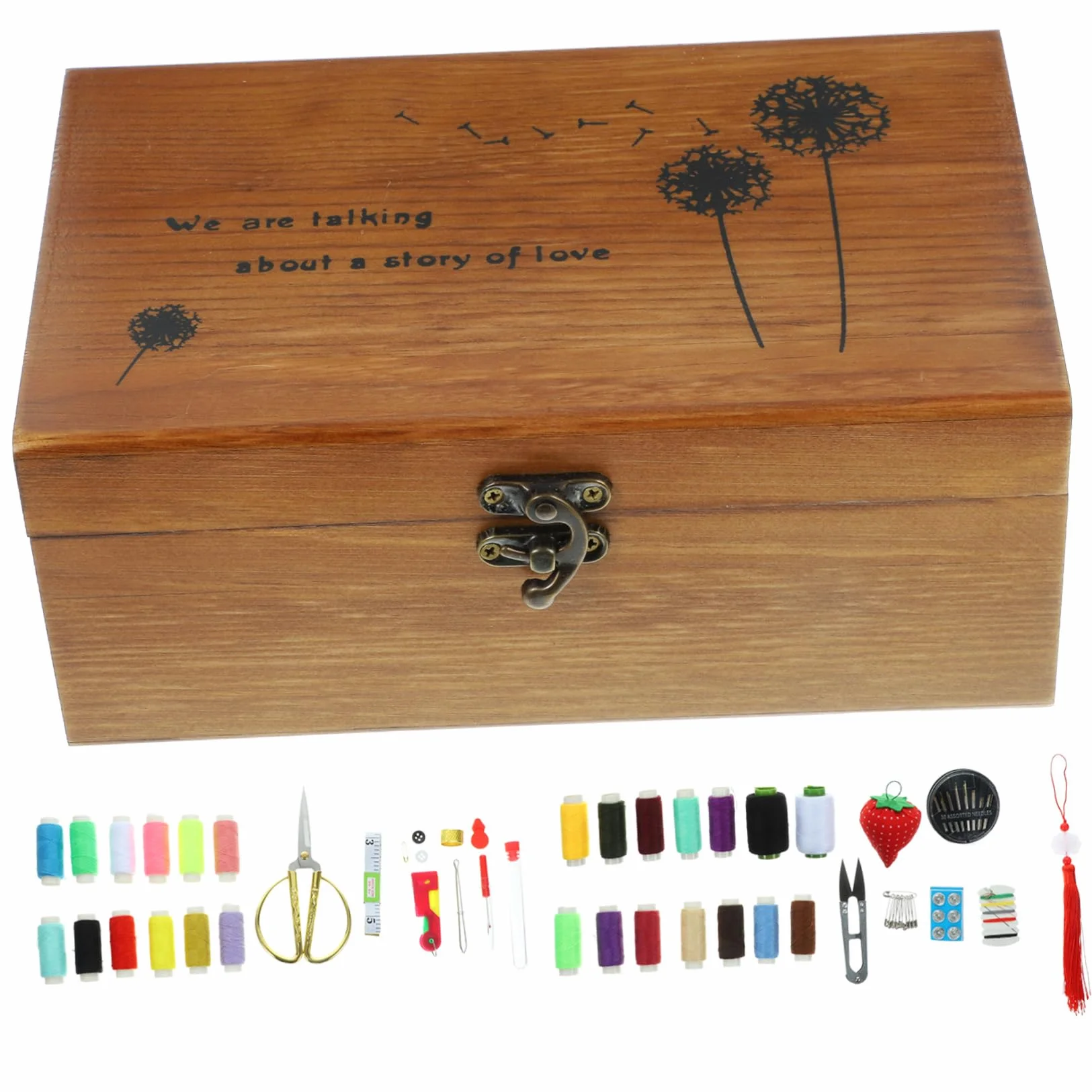 Accesorios De Costura Completos Kit De Herramientas Hilo y Agujas Organizado y Portátil