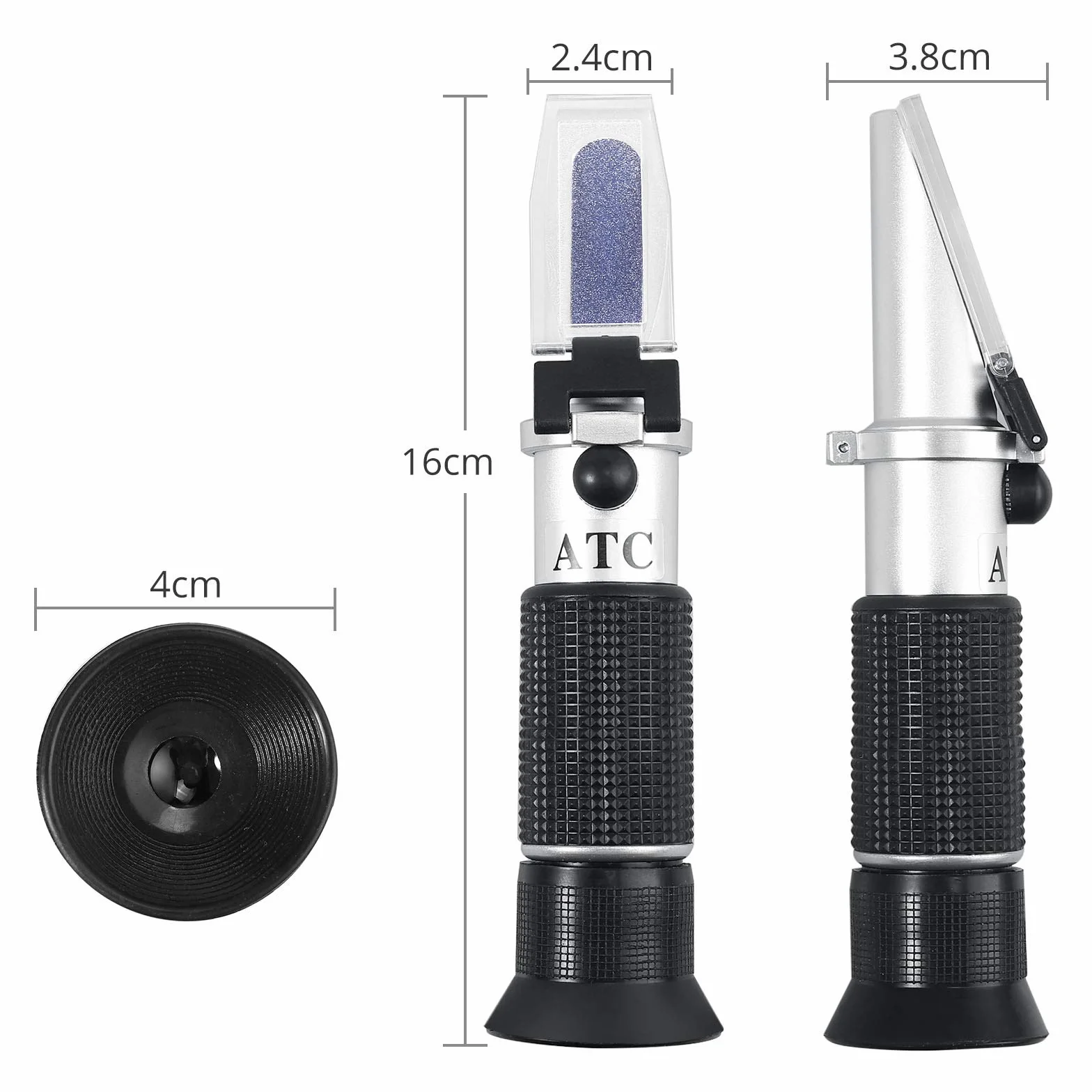 Proster Refractómetro Brix 0-40% y 0-25% Alcohol Refractómetro Digital para Vino Medir el Contenido de Azúcar para Fruta UVA y Grado de Alcohol de Vino Cerveza Refractómetro Portatil con ATC