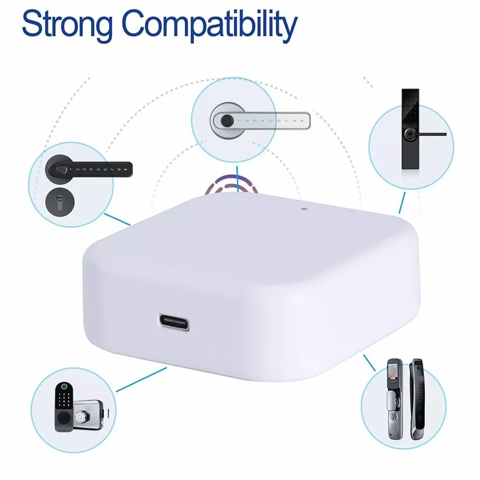 Gateways G2/G3 para control remoto para control de bloqueo con compatibilidad de aplicación TTLock y real (G2 inalámbrico)