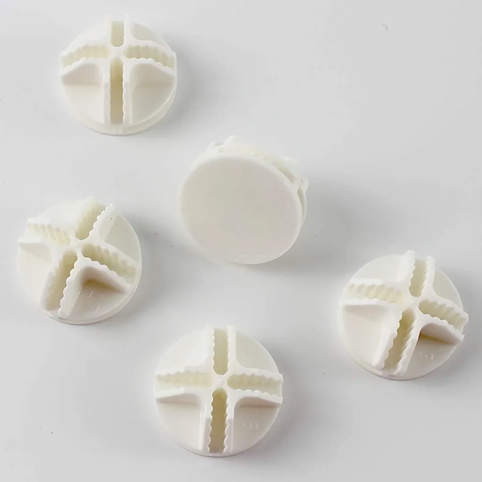 Conectores de cubo de alambre de plástico blanco para organizador modular de almacenamiento de armario