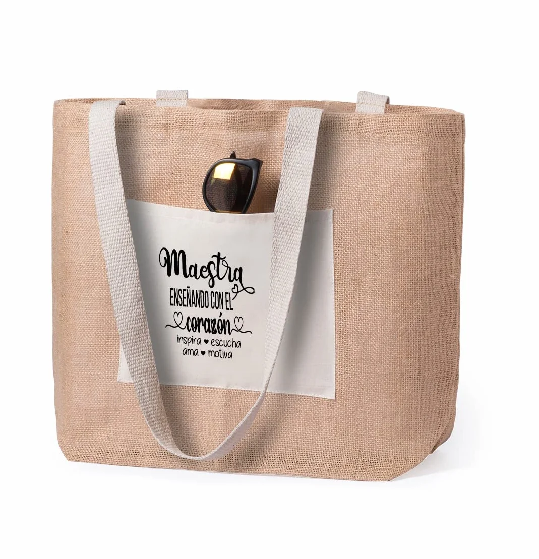 Bolsa tote bag playa Regalo para profes originales