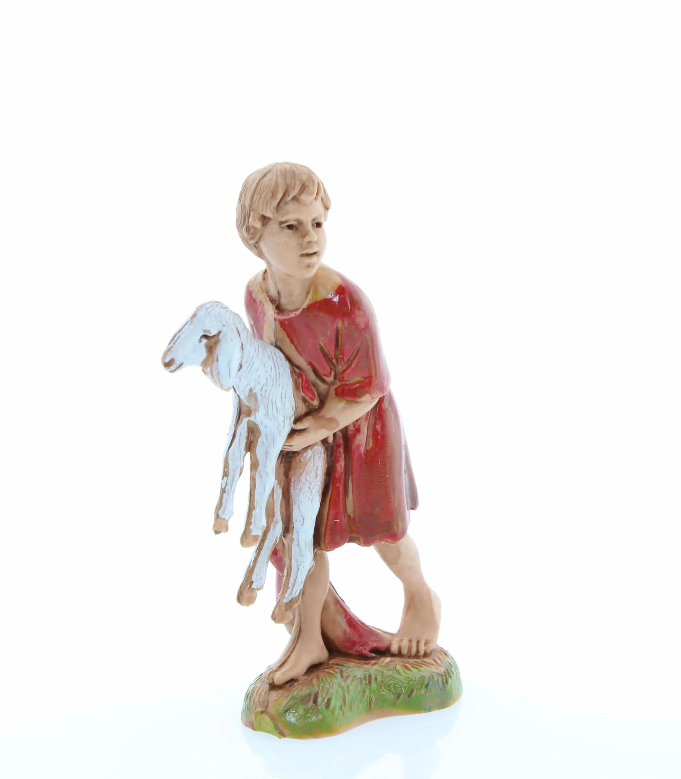 Moranduzzo Figura Belén Niño con Oveja 10 cm Escala 1:20 Estilo 700 Pintada a Mano Oficial