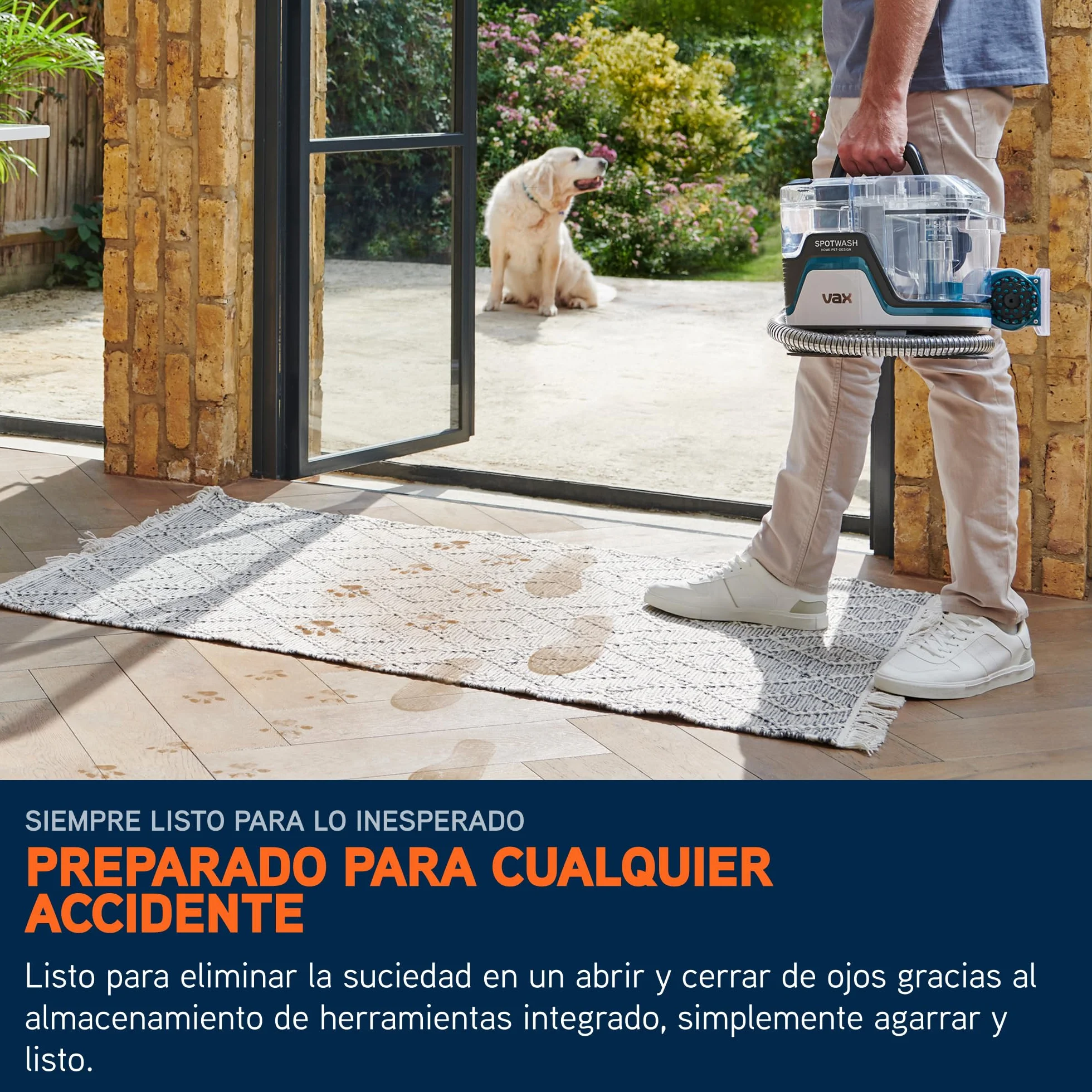 Vax SpotWash Home Duo Diseño para Mascotas Quitamanchas, para Alfombras, Tapicerías, Sofás, Coches, Limpieza de Mascotas de Alto Rendimiento, Secado Rápido, Tanque Mediano