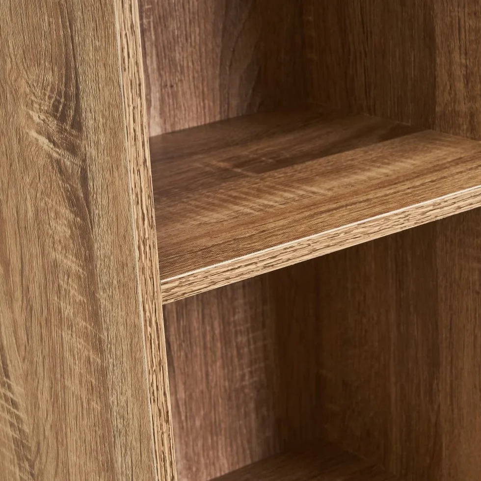LOLAhome Estantería Cubo de Madera 4 Estantes 106 cm Natural