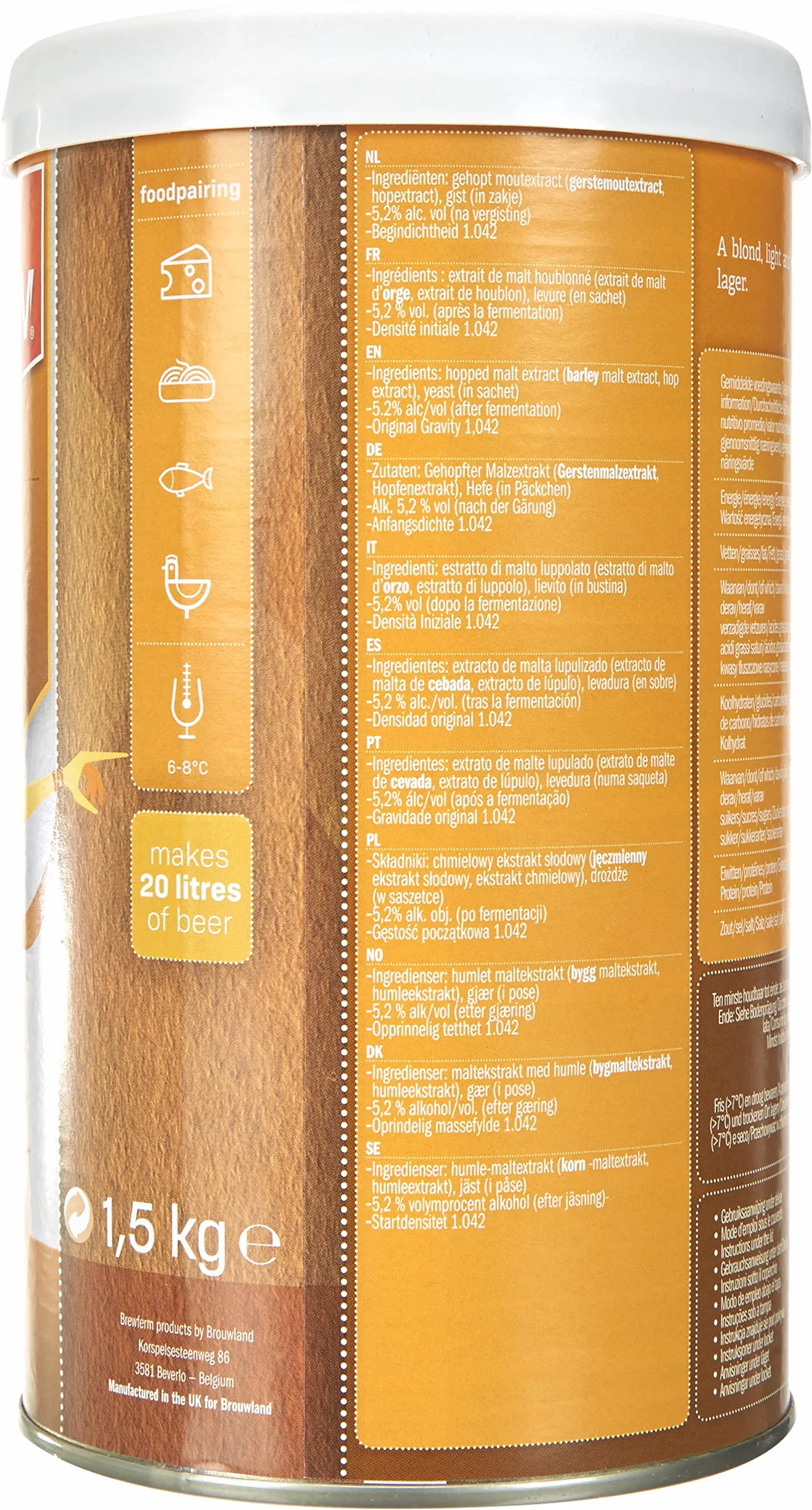 Brewferm Juego de cerveza Pilsner
