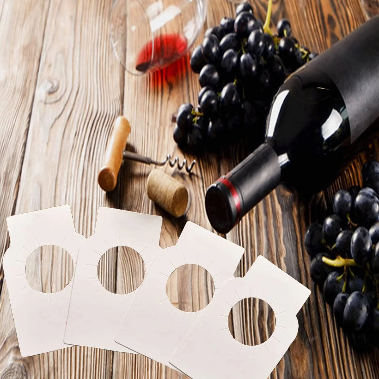 Etiquetas para Botella de Vino Blanco 200 Pcs para Bodega Hogar