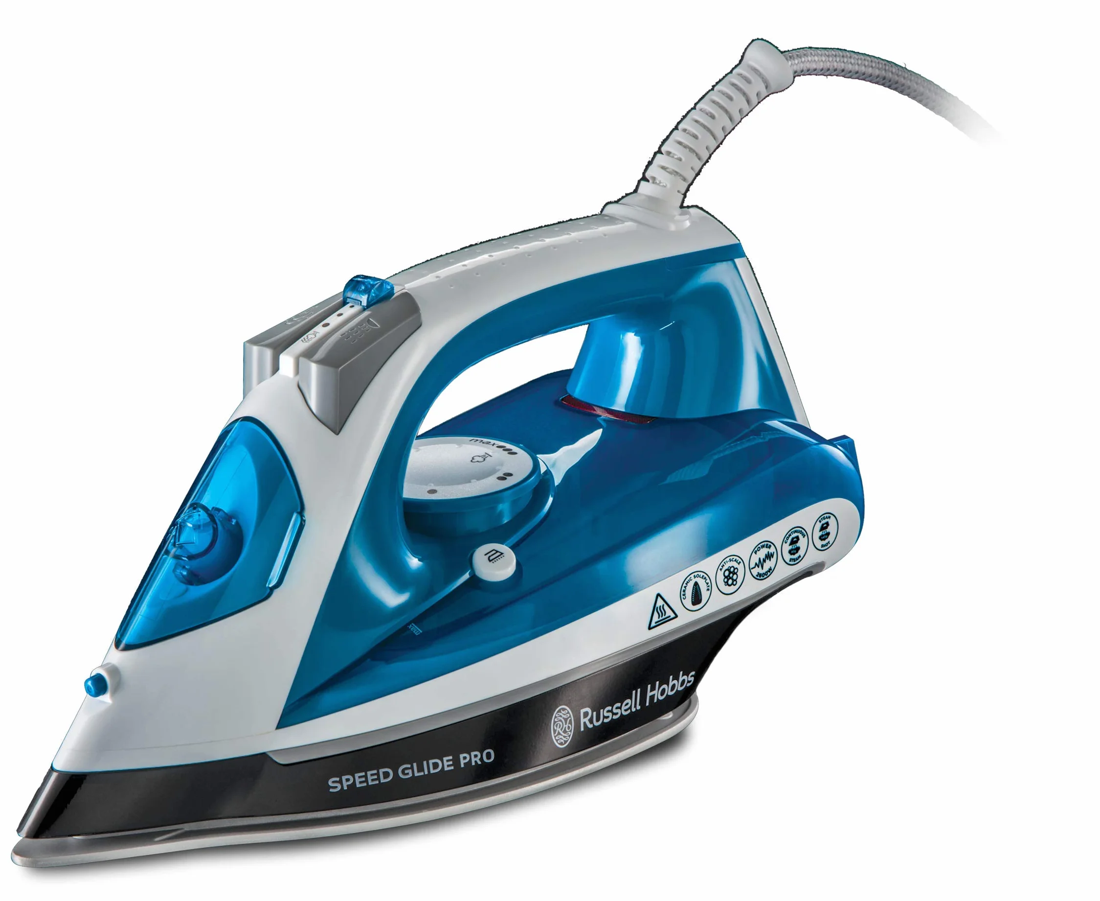 Russell Hobbs Velocidad de Deslizamiento de Hierro 2600w, Azul y Blanco, los RAA 16 x 28,6 x 12,5 cm
