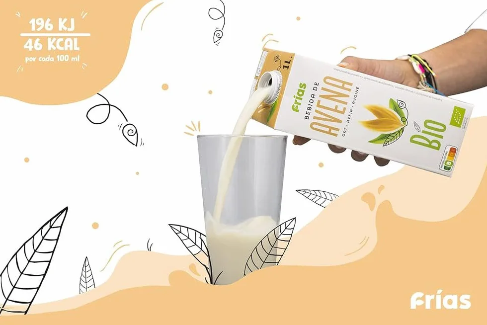 Bebida Vegetal de Avena Bio Rica en Proteínas Pack 6x1L Sin Lactosa Sin Azúcares Añadidos Vegana Bajo en Grasas Saturadas España