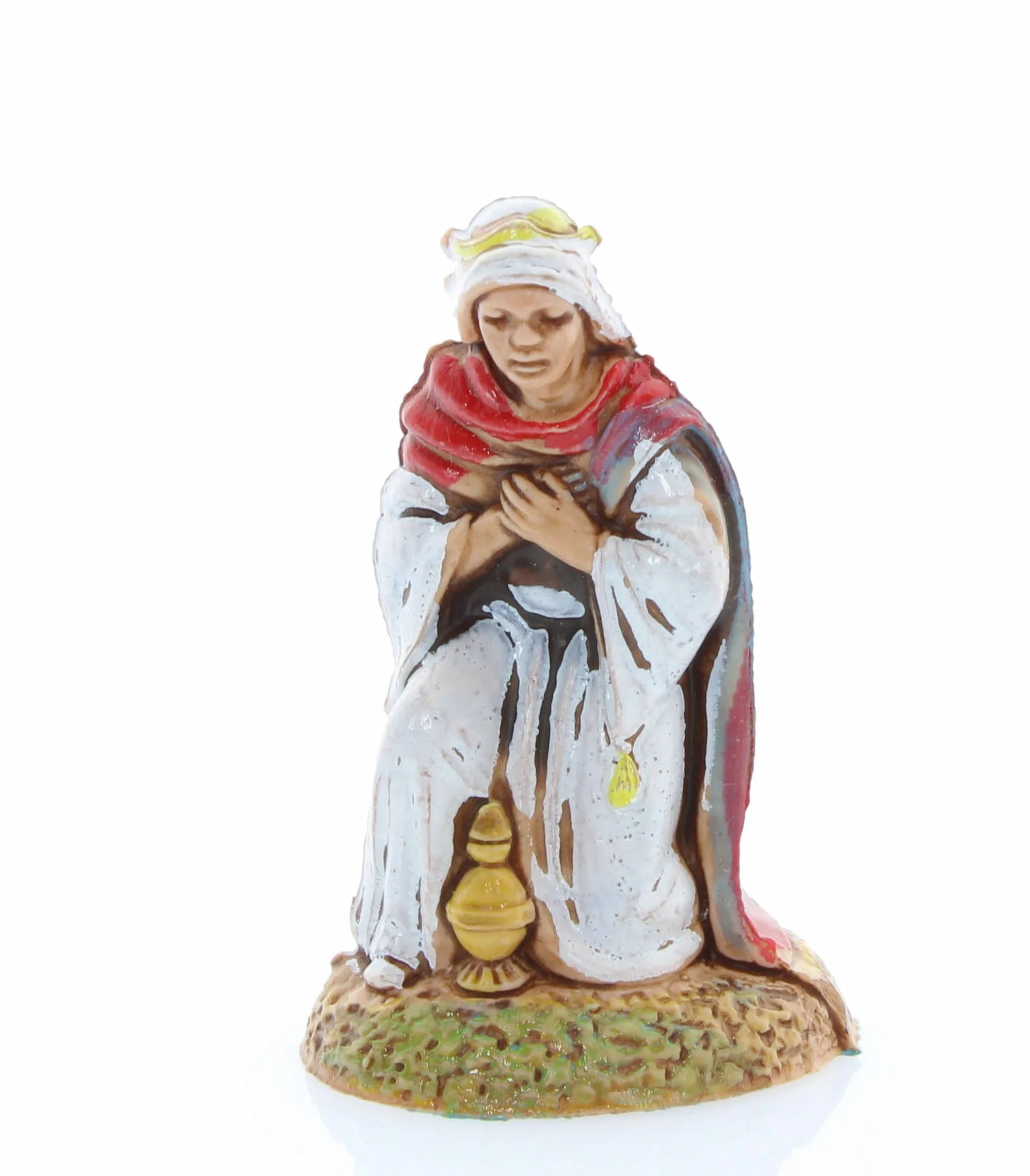 Moranduzzo Trío Reyes Magos Apto para Belén de 6 cm Escala 1:32 – Mini 6 – Figura Irrompible, Estilo '700, Pintada a Mano, Escultor M. Landi