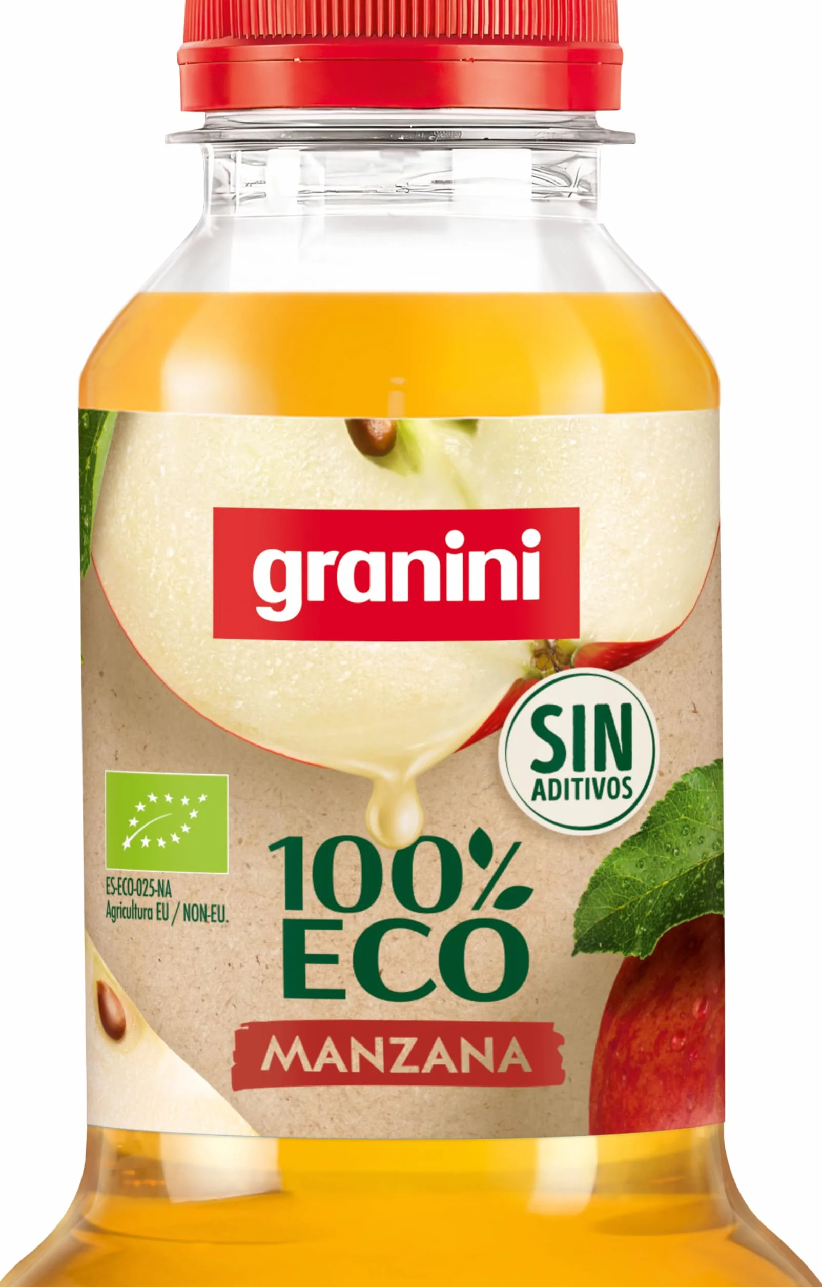 Granini 100% ECO Zumo de Manzana ecológico Pack 6 x 1L Sin azúcares añadidos