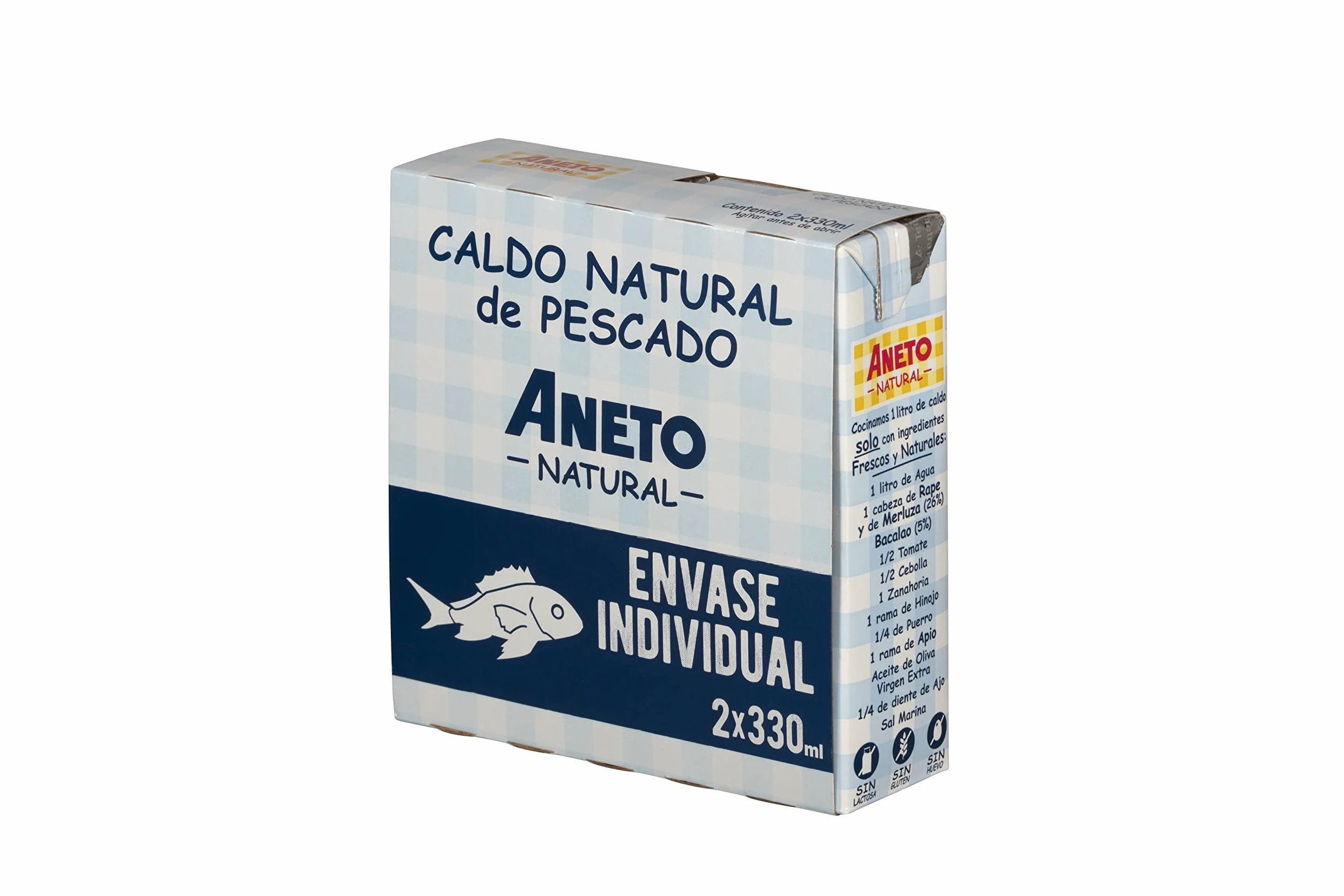 Aneto Caldo de Pescado 2x330ml Caja 6 Unidades