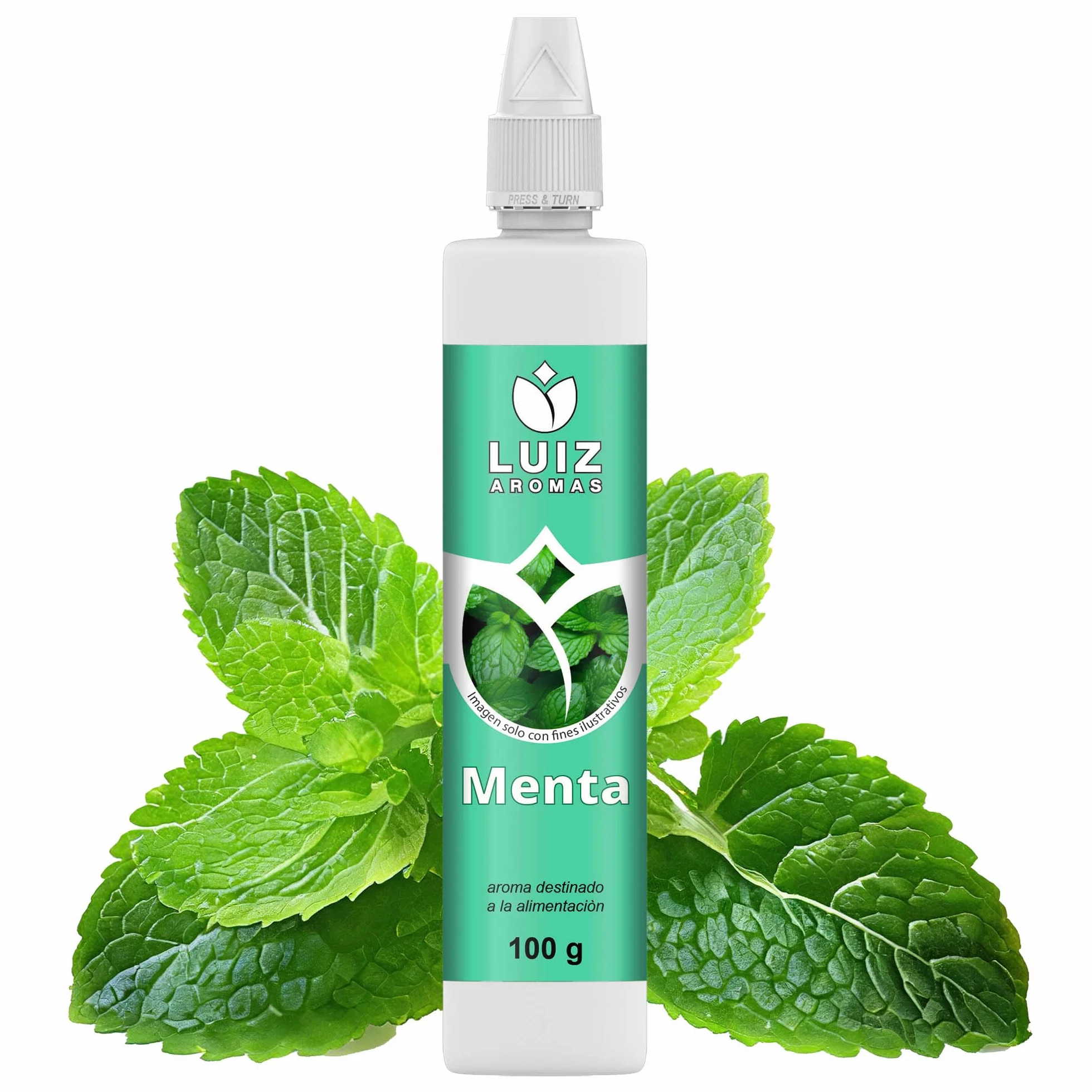 LUIZ AROMAS Aroma Menta Aroma Alimentario en Gotas 100g Vegano sin Azúcar