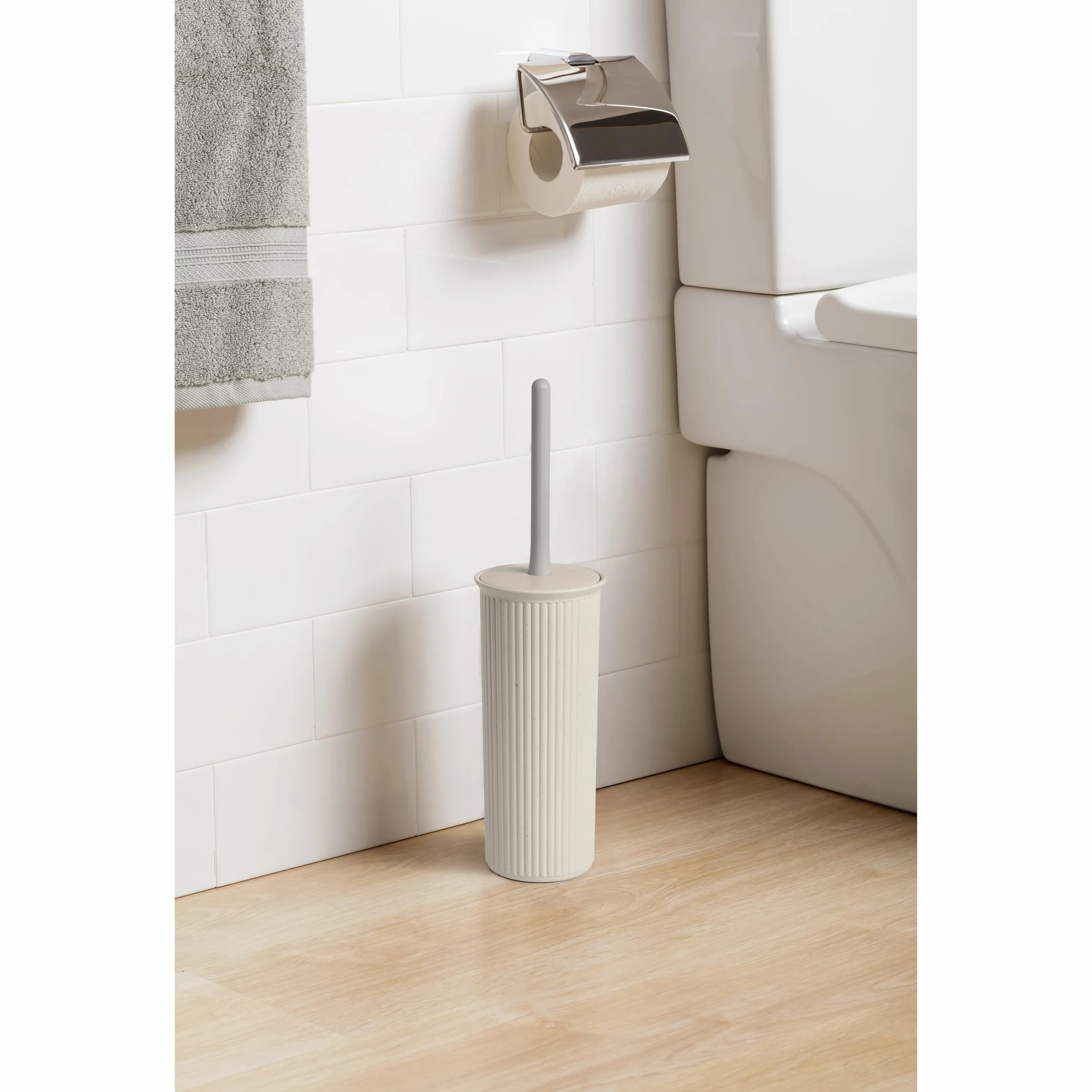 TATAY Escobilla WC Baño Plástico Reciclado Libre BPA 9.5 x 9.5 x 39.5 cm Ecohome Baobab