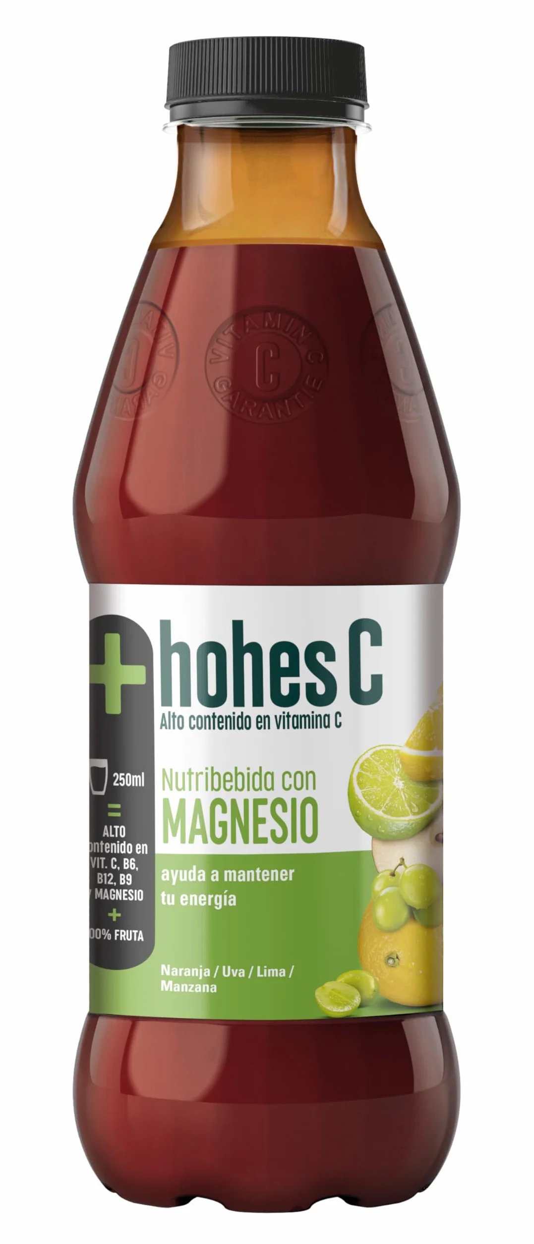 hohes C Plus Magnesio Nutribebida con Magnesio y Vitamina C Zumo 100% natural 1L
