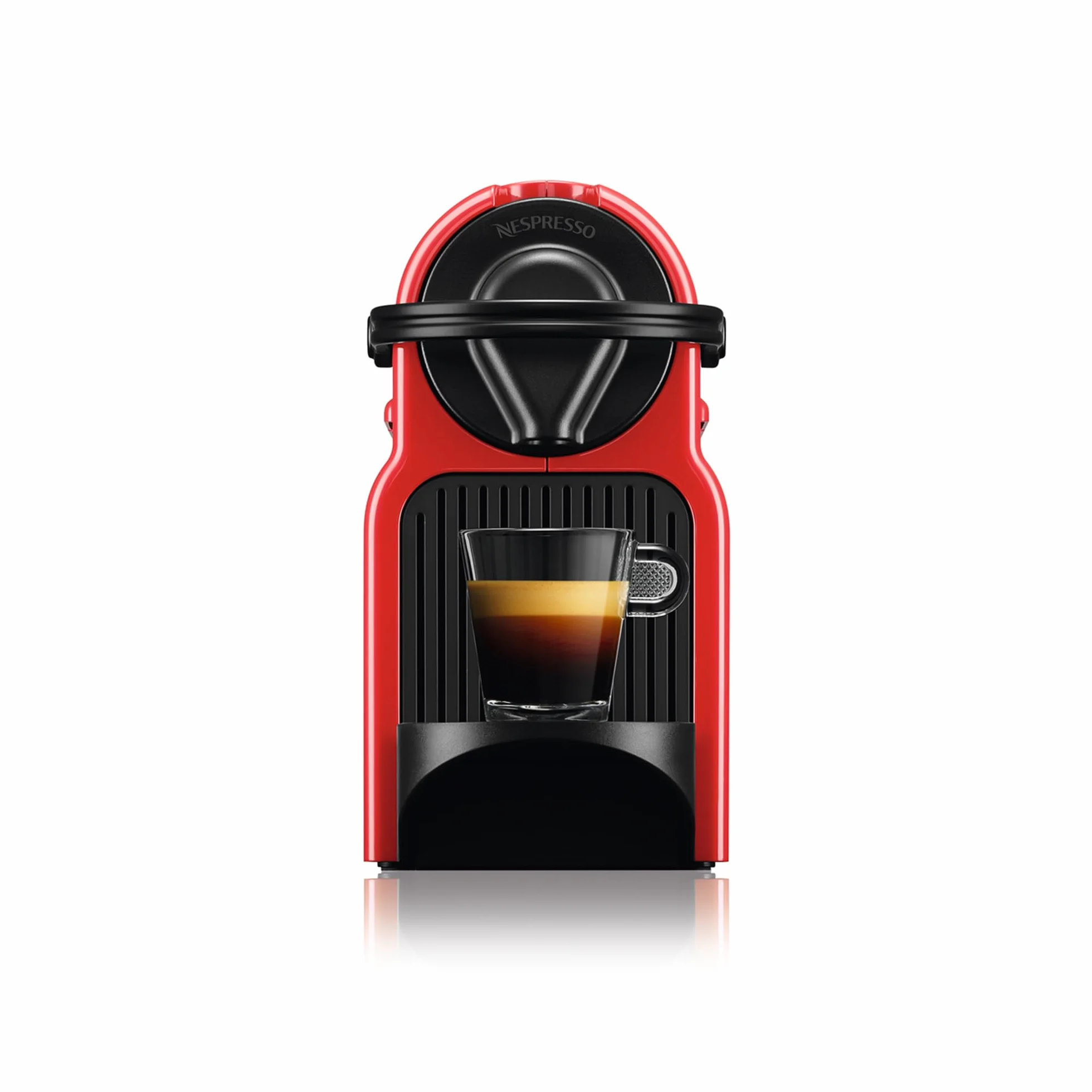Nespresso Krups Inissia XN1005 Cafetera Monodosis 19 Bares Apagado Automático Rojo